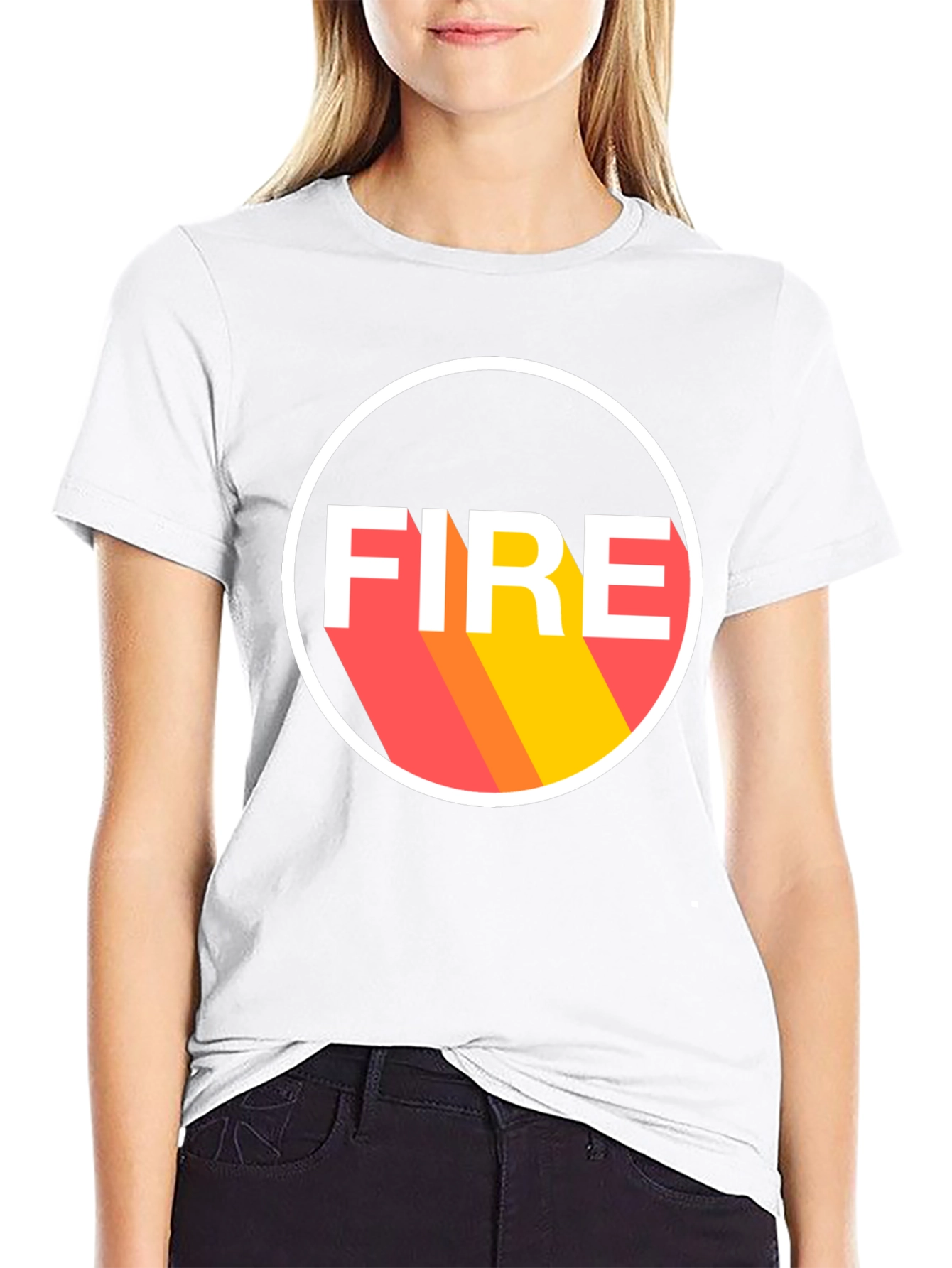 FIRE Graphic Tee - Bold Statement Shirt