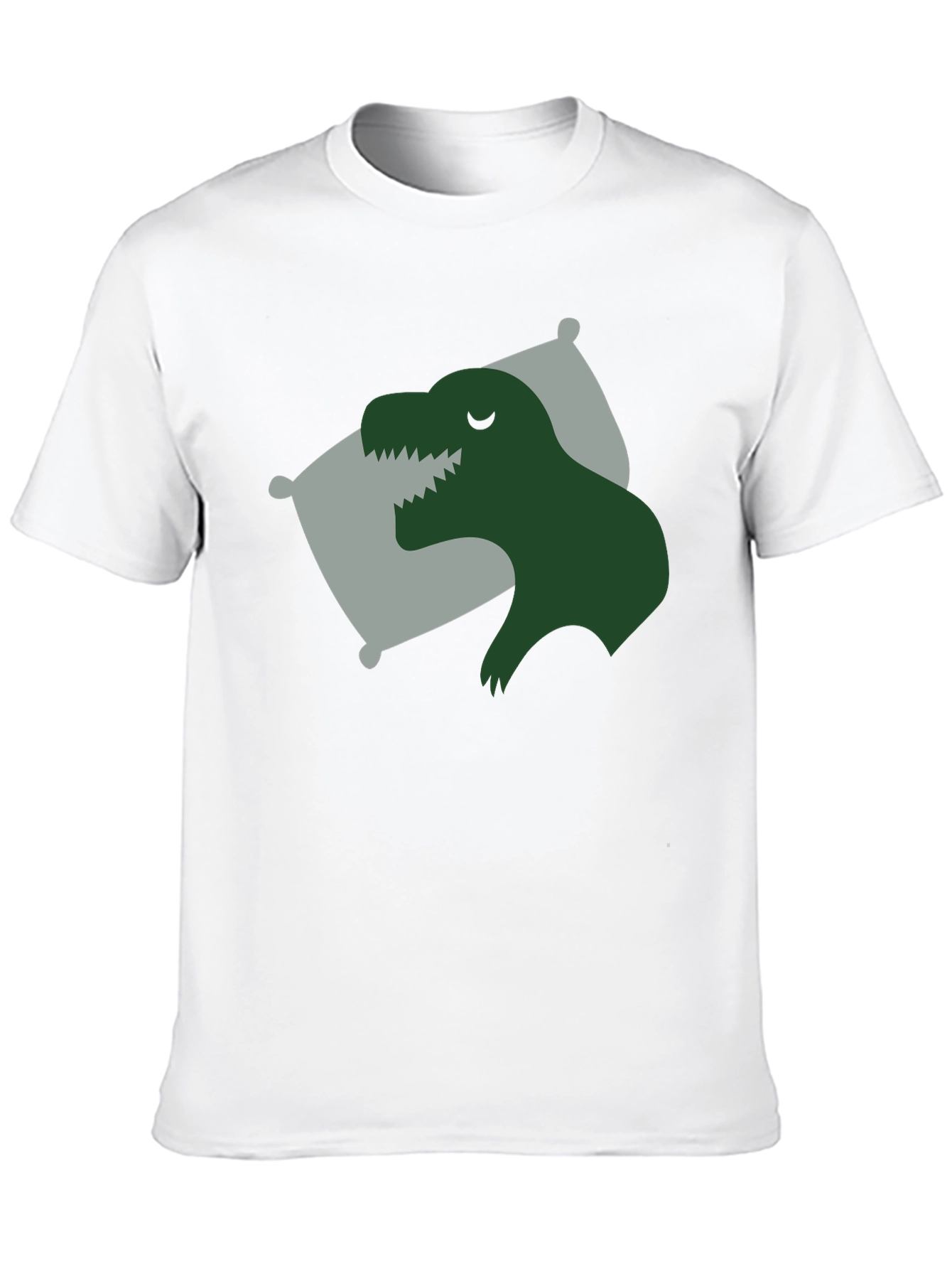 Sleeping Dino T-Shirt - Black Relaxed Fit