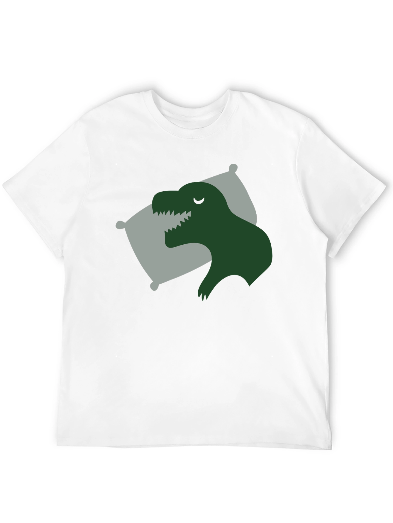 Sleeping Dino T-Shirt - Black Relaxed Fit