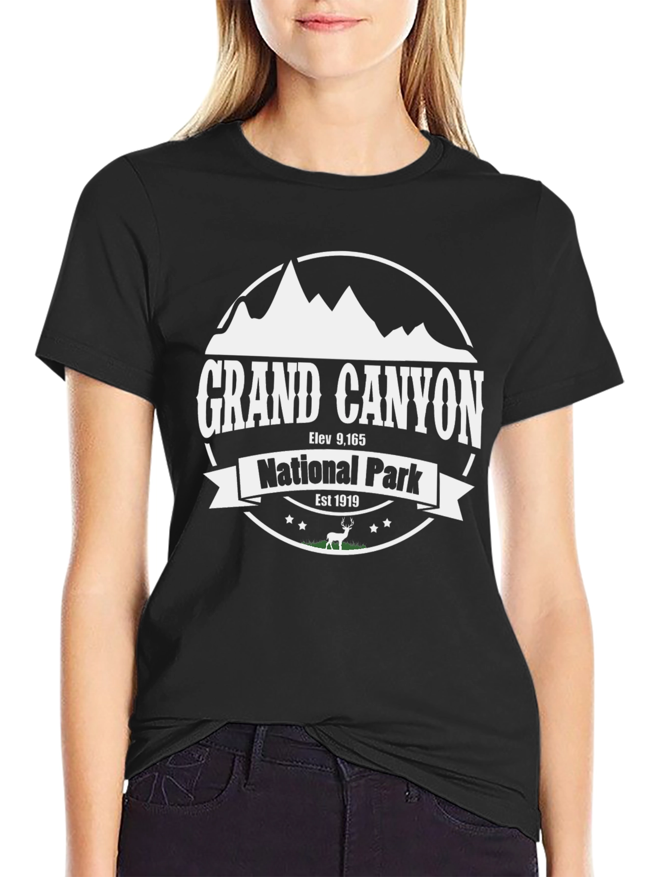 Grand Canyon National Park Black Graphic Tee