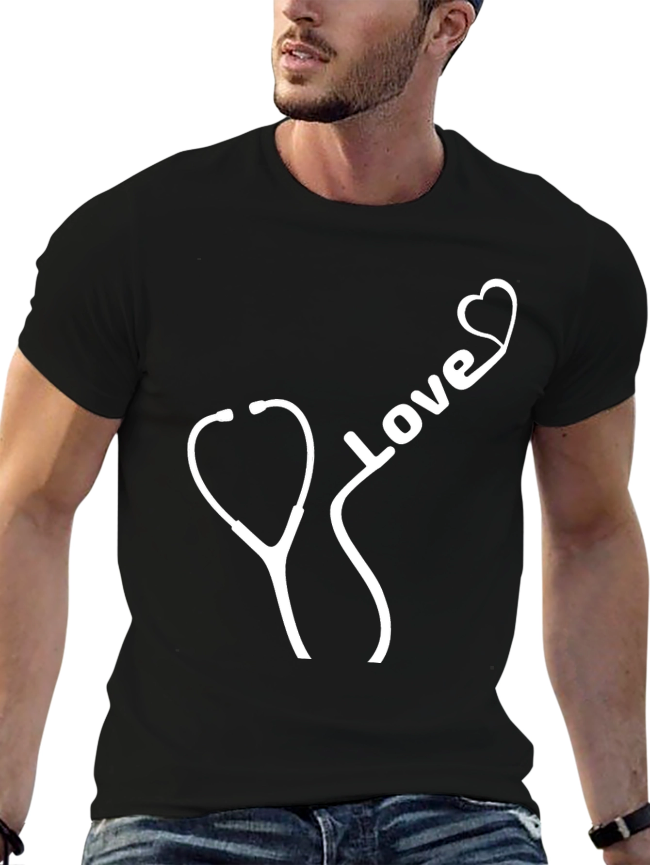 Love Stethoscope Tee - Doctor Nurse Apparel
