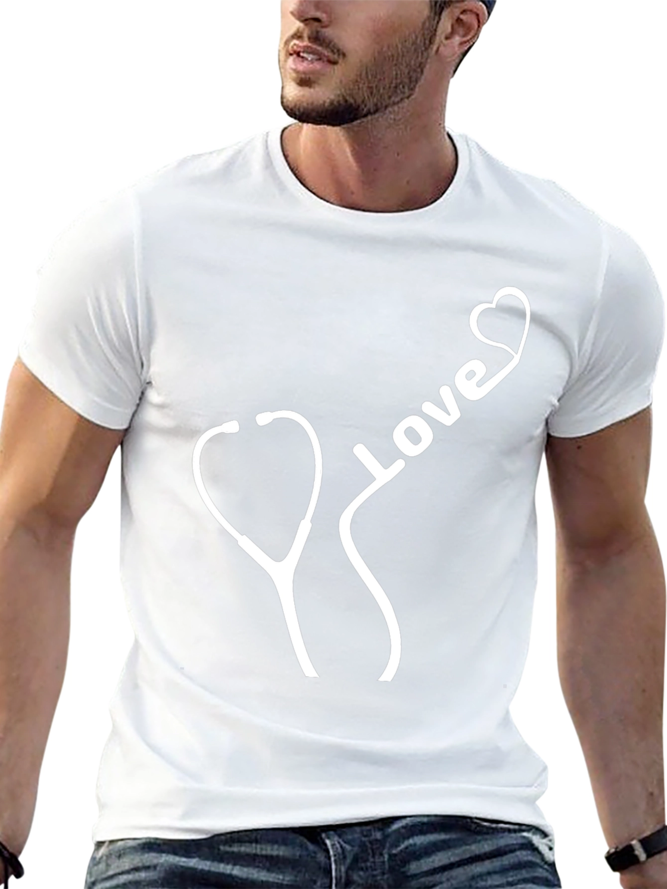 Love Stethoscope Tee - Doctor Nurse Apparel