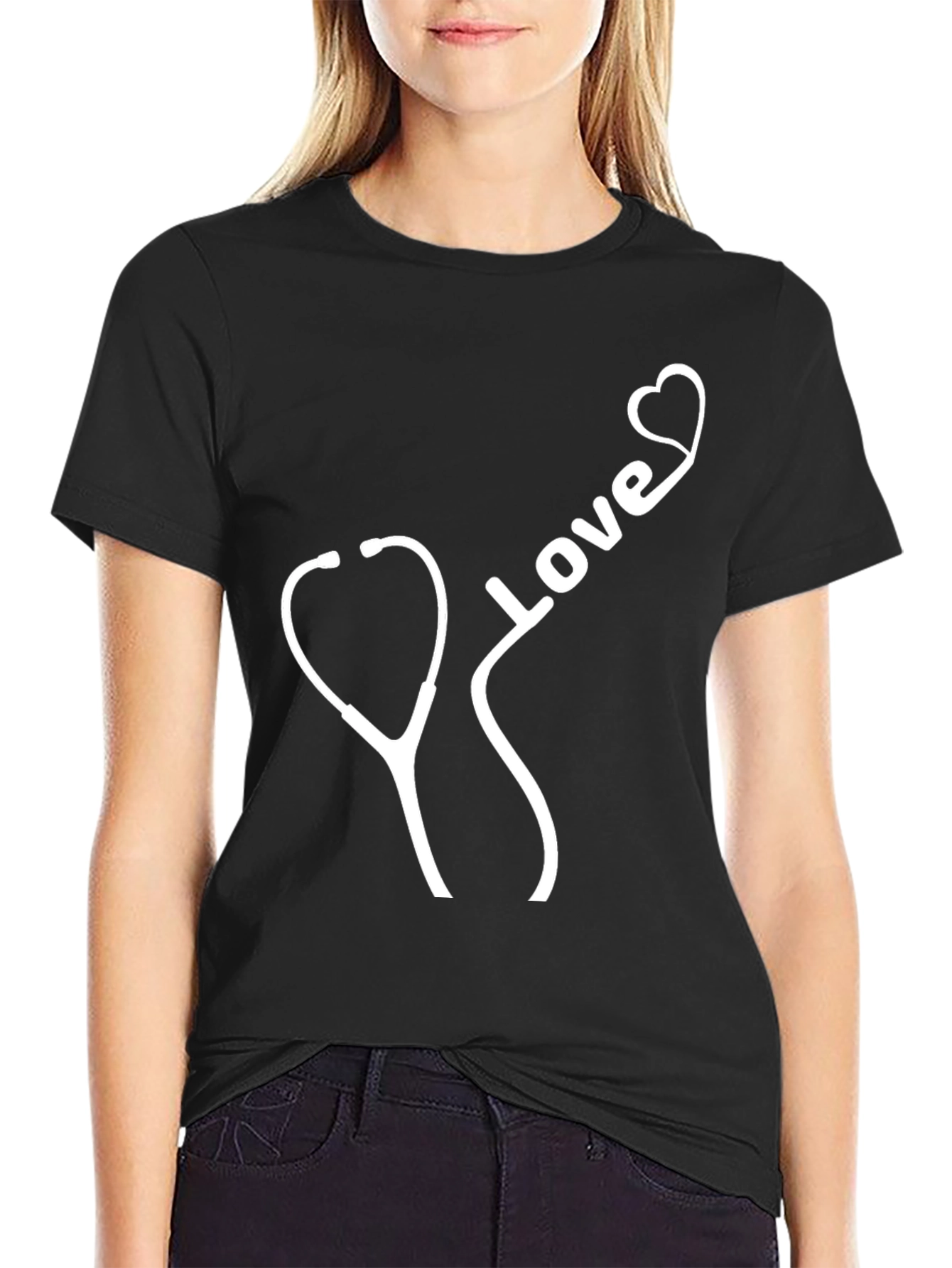 Love Stethoscope Tee - Doctor Nurse Apparel