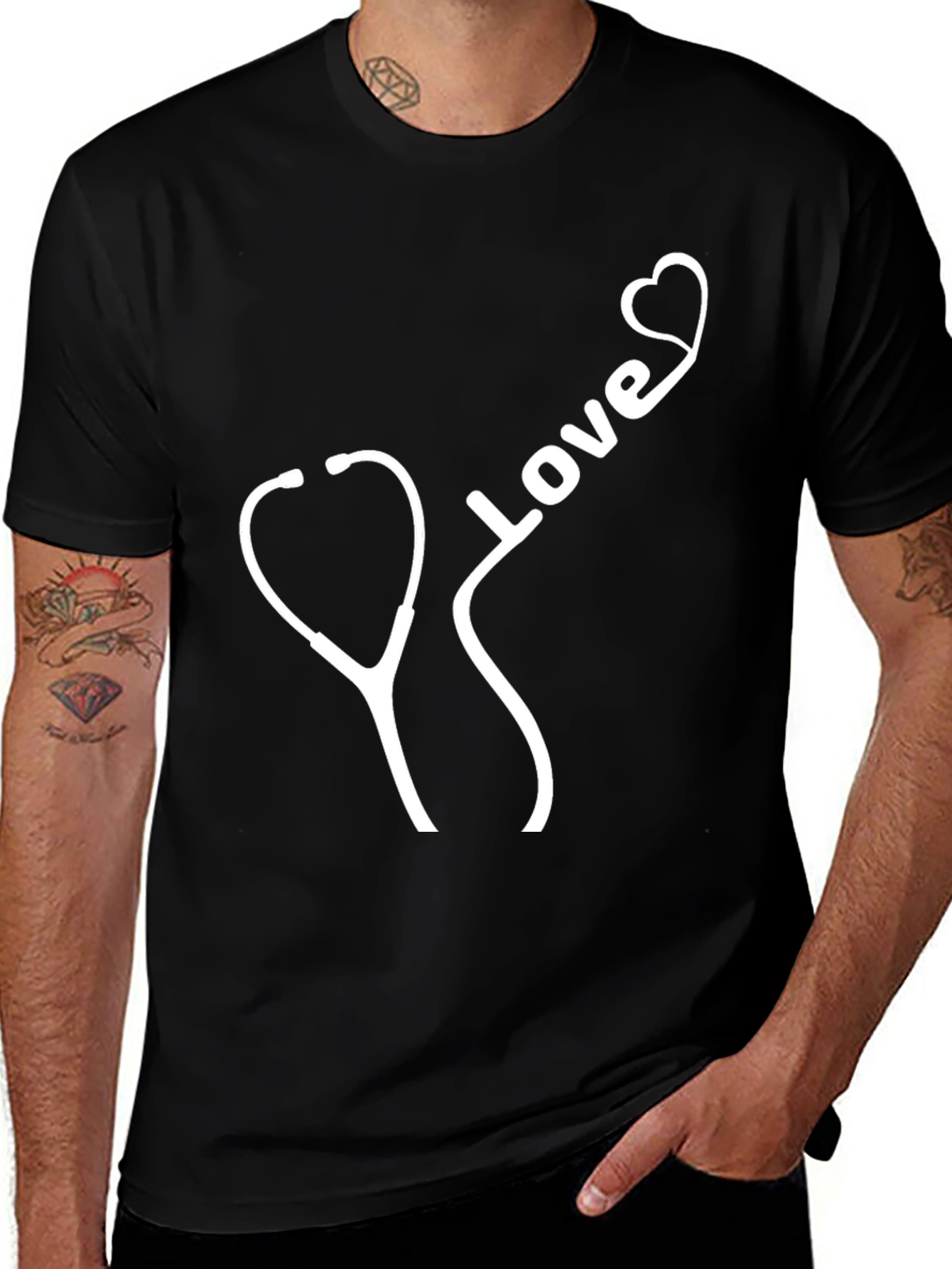 Love Stethoscope Tee - Doctor Nurse Apparel