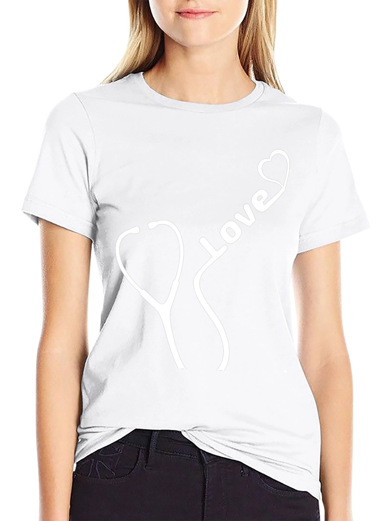 Love Stethoscope Tee - Doctor Nurse Apparel