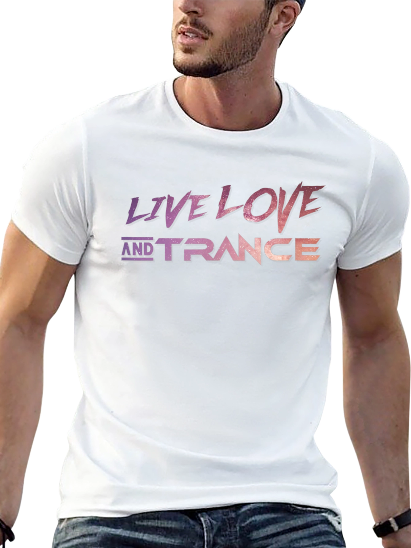 Live Love Trance Black Graphic Tee