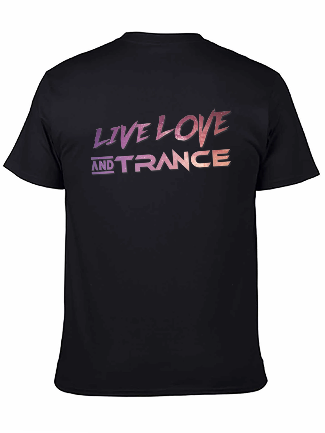 Live Love Trance Black Graphic Tee