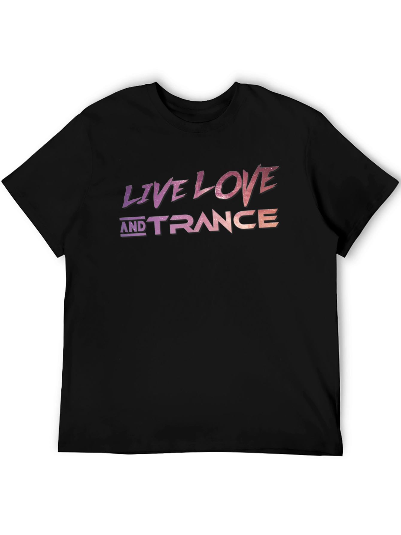 Live Love Trance Black Graphic Tee