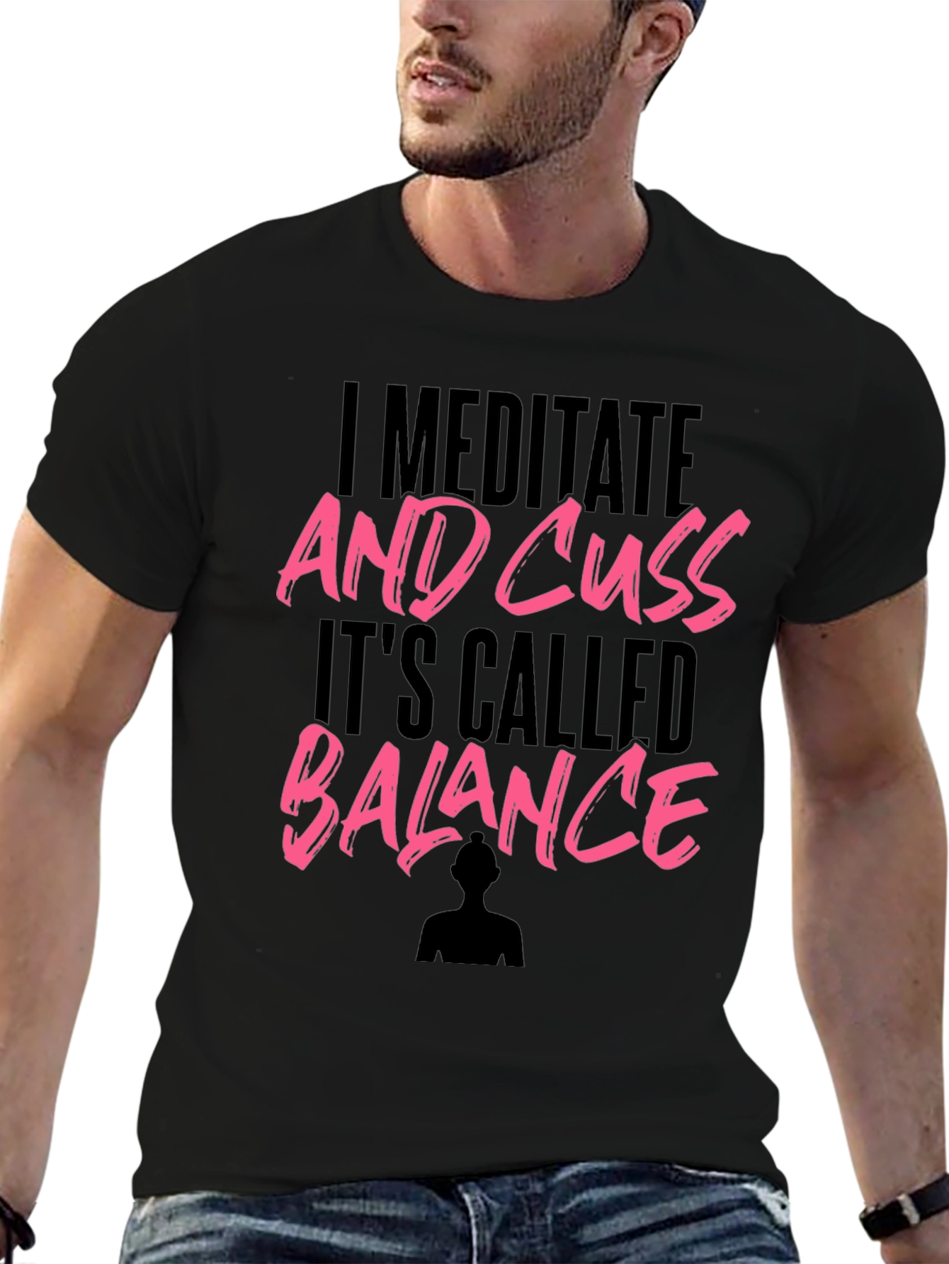 I Meditate And Cuss Graphic T-Shirt