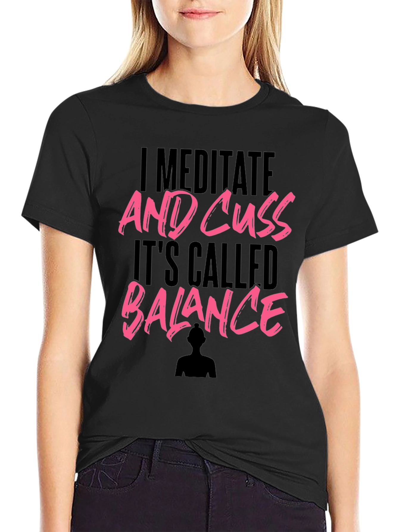 I Meditate And Cuss Graphic T-Shirt
