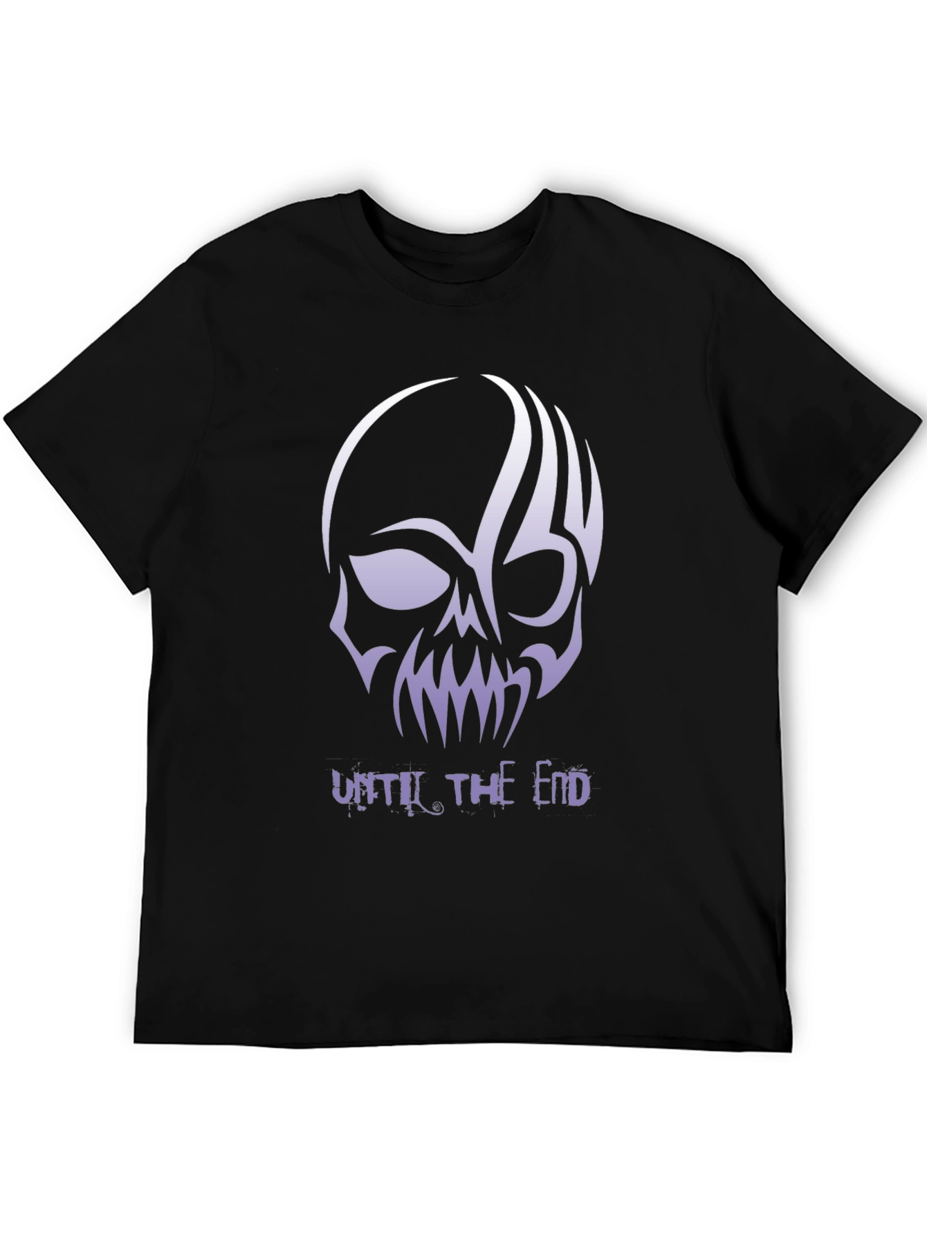 Skull Graphic Tee - Until The End Black T-Shirt