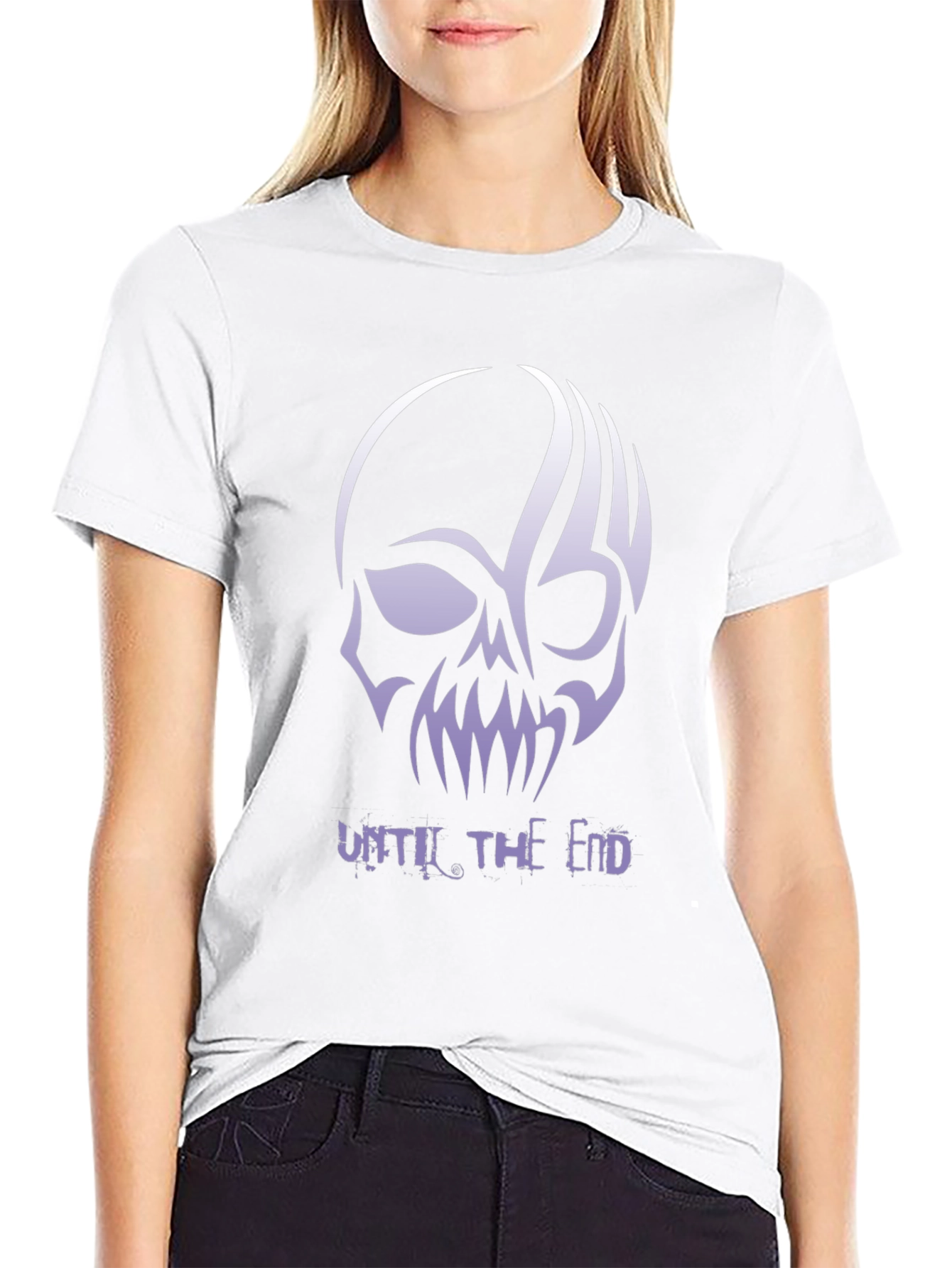 Skull Graphic Tee - Until The End Black T-Shirt