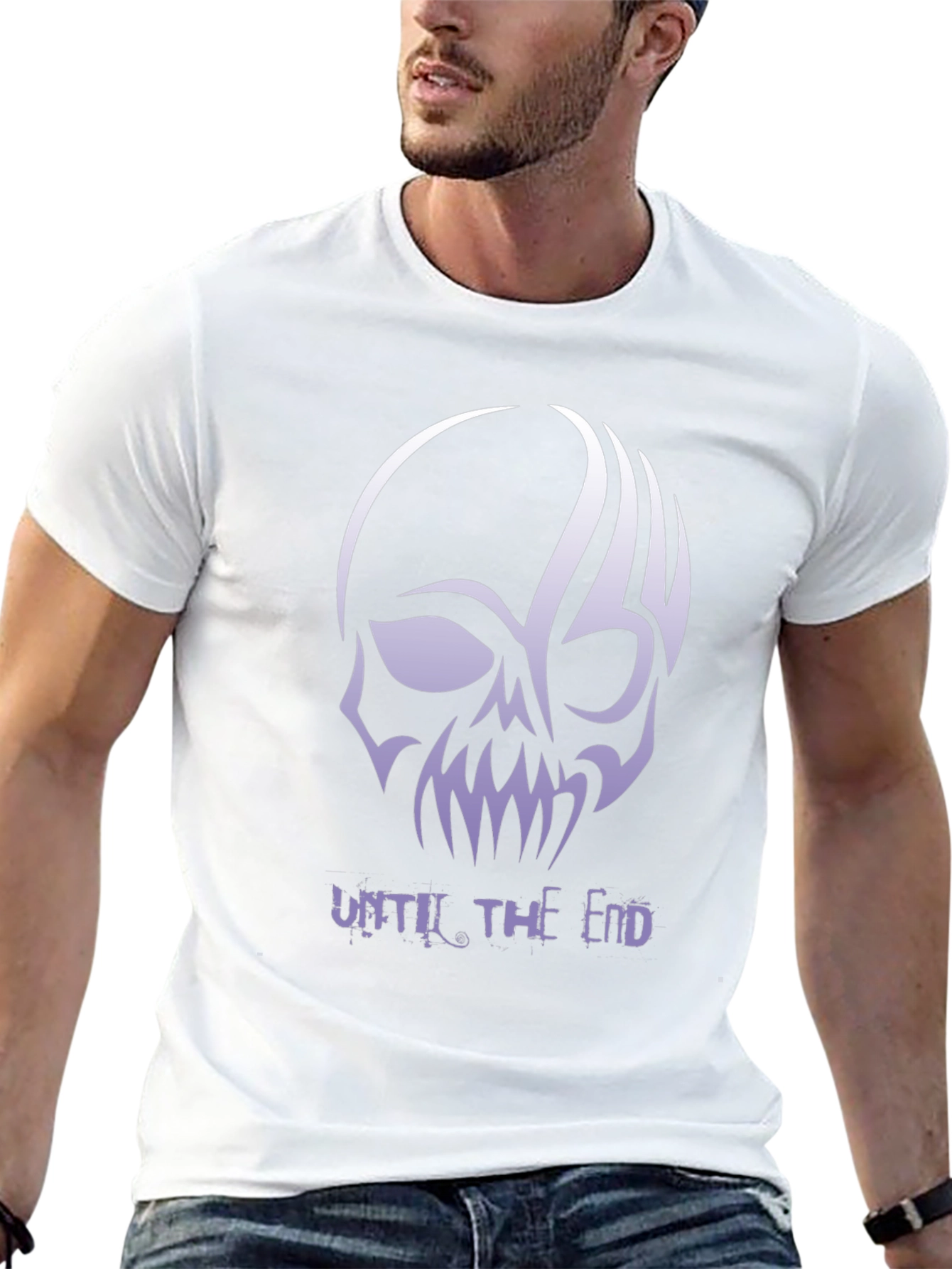 Skull Graphic Tee - Until The End Black T-Shirt
