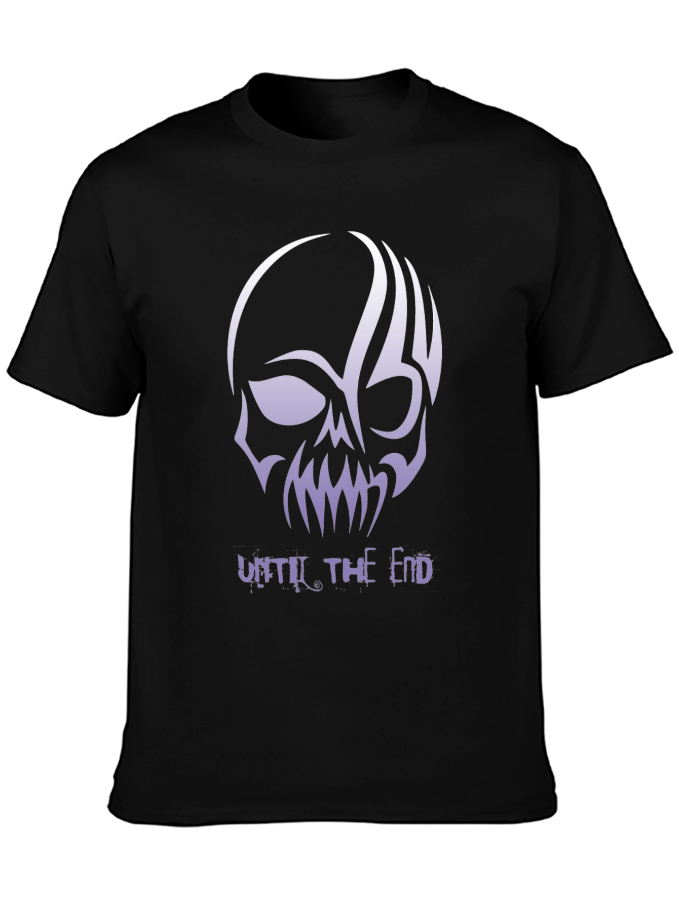 Skull Graphic Tee - Until The End Black T-Shirt