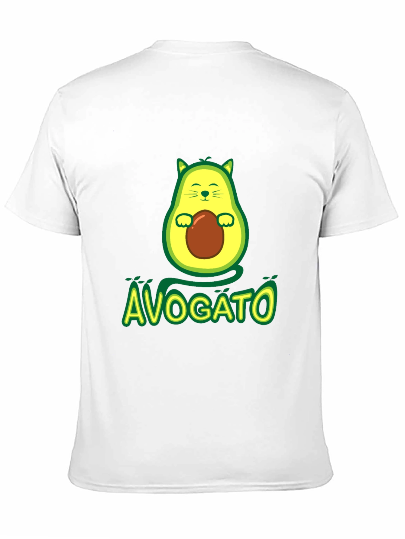 Avogato T-Shirt - Avocado Cat Graphic Tee