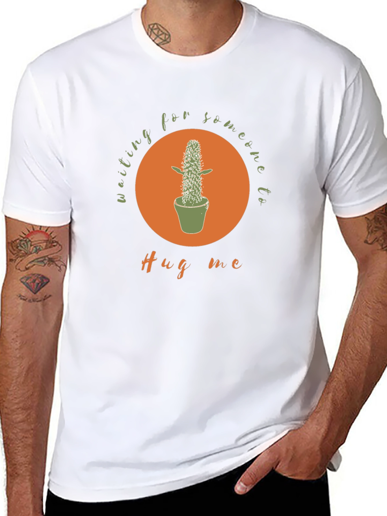 Waiting for a Hug Cactus Graphic Tee