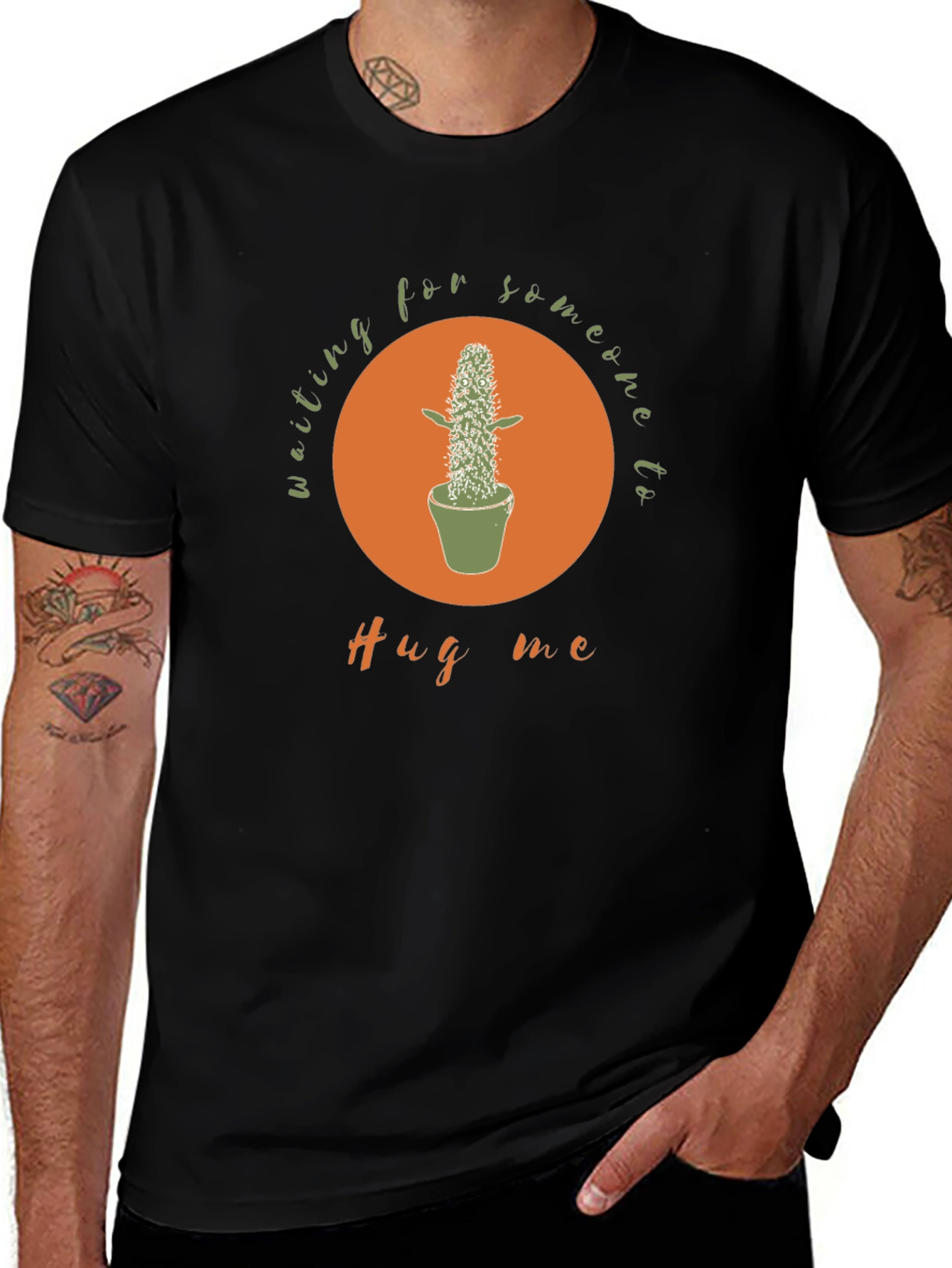 Waiting for a Hug Cactus Graphic Tee