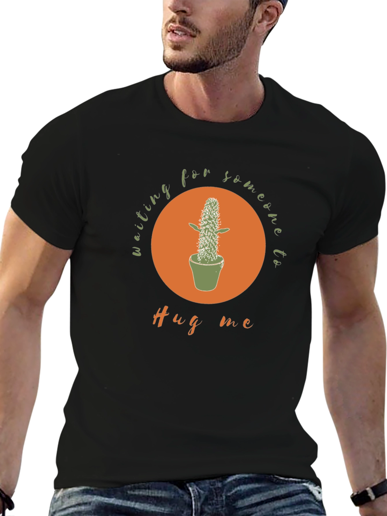 Waiting for a Hug Cactus Graphic Tee