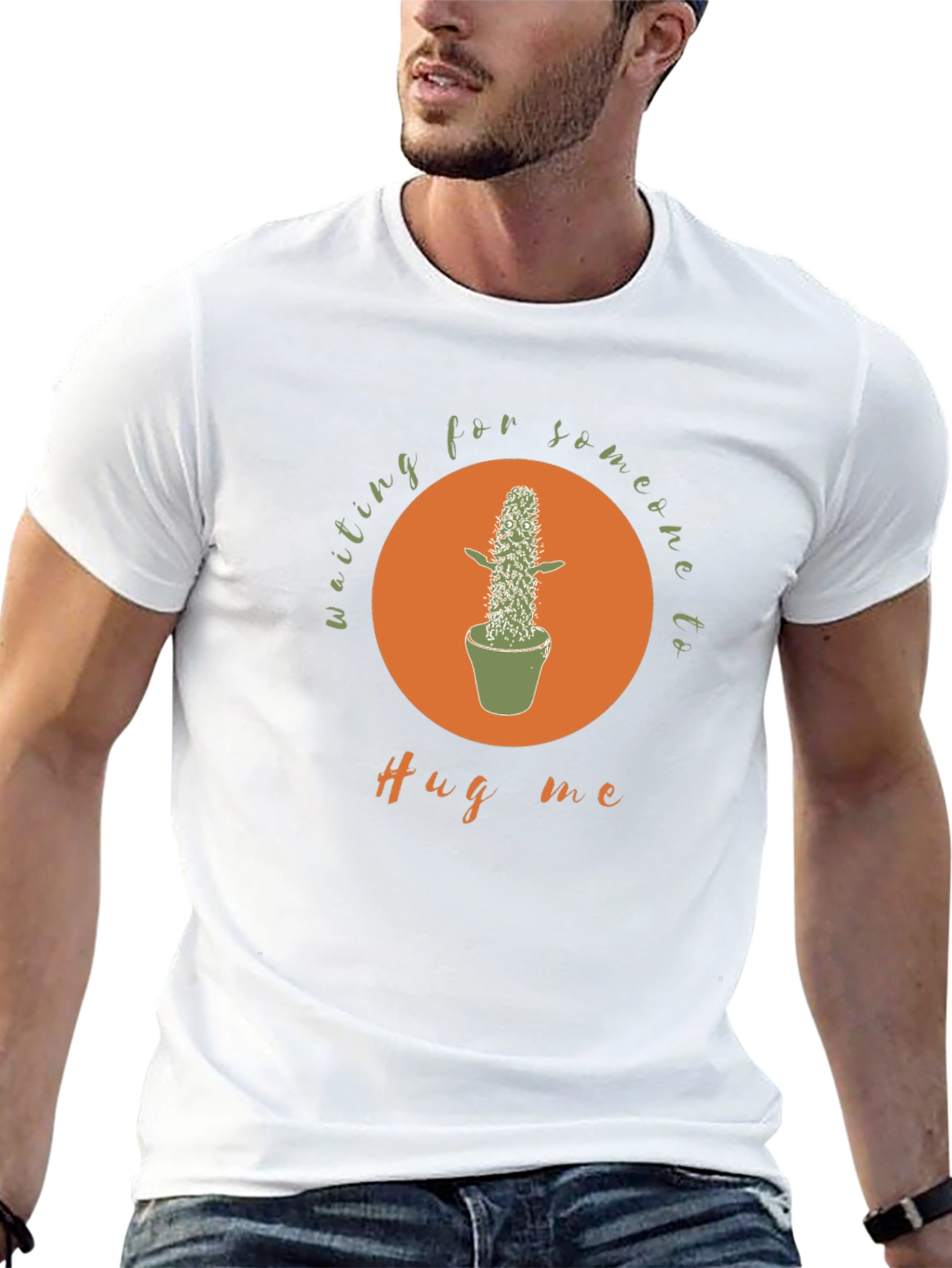 Waiting for a Hug Cactus Graphic Tee