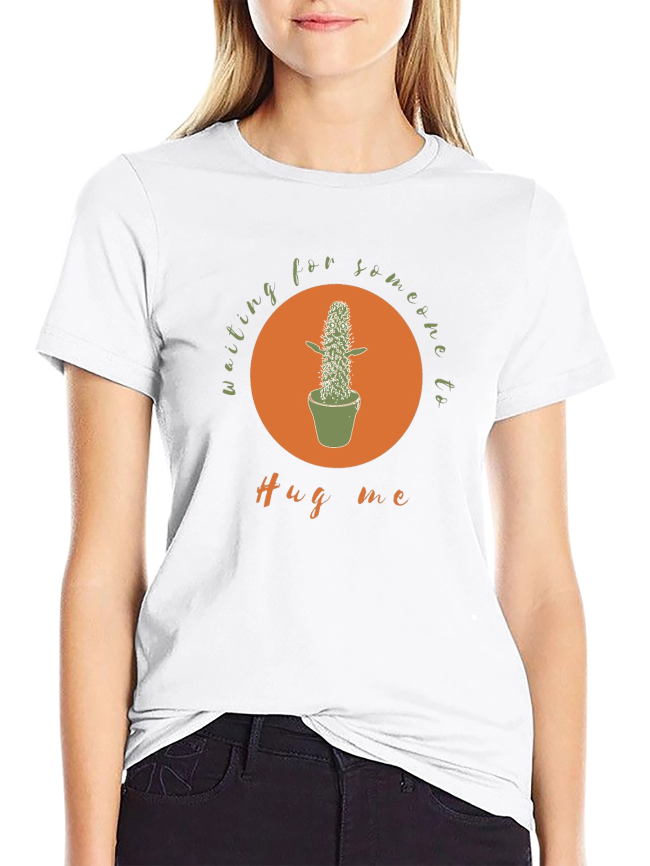 Waiting for a Hug Cactus Graphic Tee