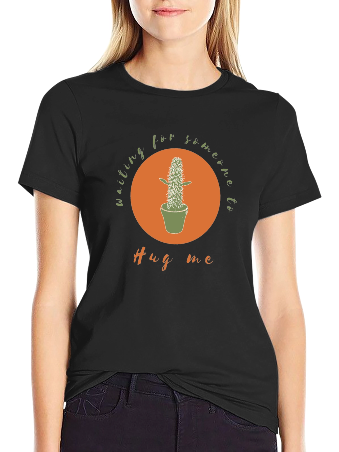 Waiting for a Hug Cactus Graphic Tee
