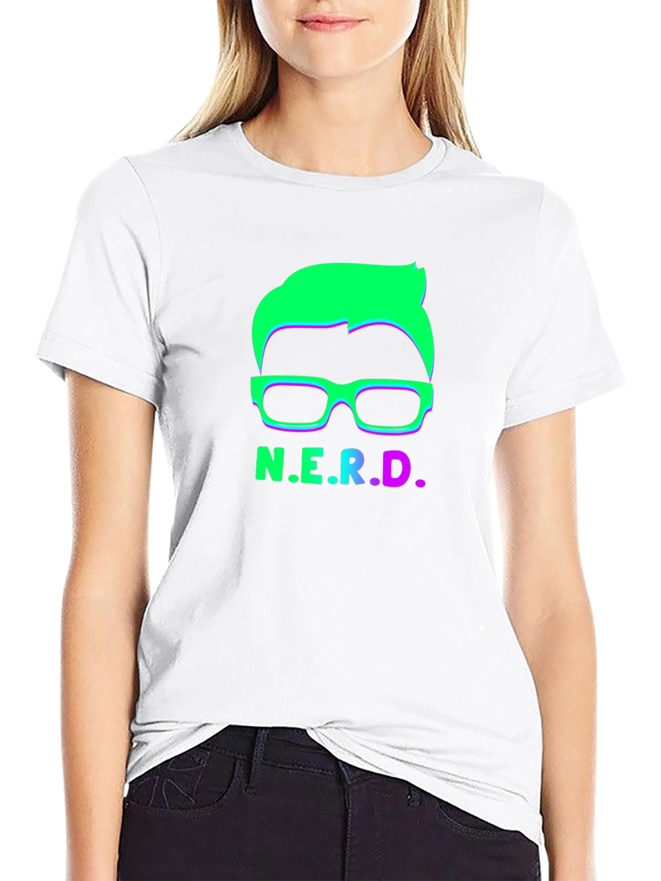 N.E.R.D. Graphic Tee - Bold Neon Design
