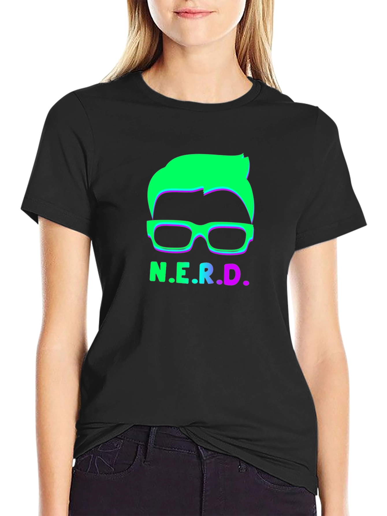 N.E.R.D. Graphic Tee - Bold Neon Design