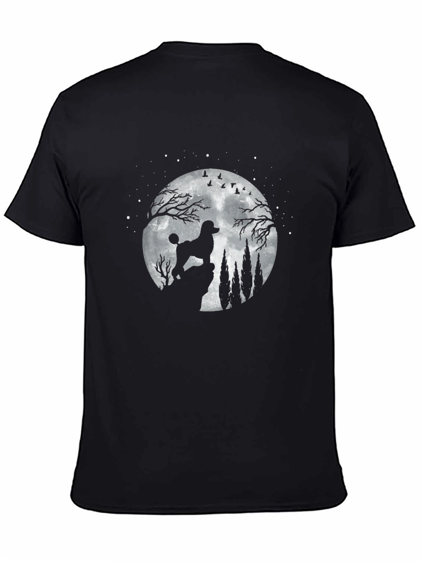 Poodle Moon Silhouette T-Shirt