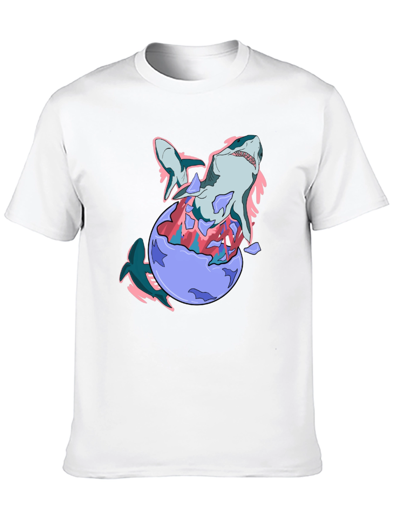 Shark Egg T-Shirt - Black Cotton Tee