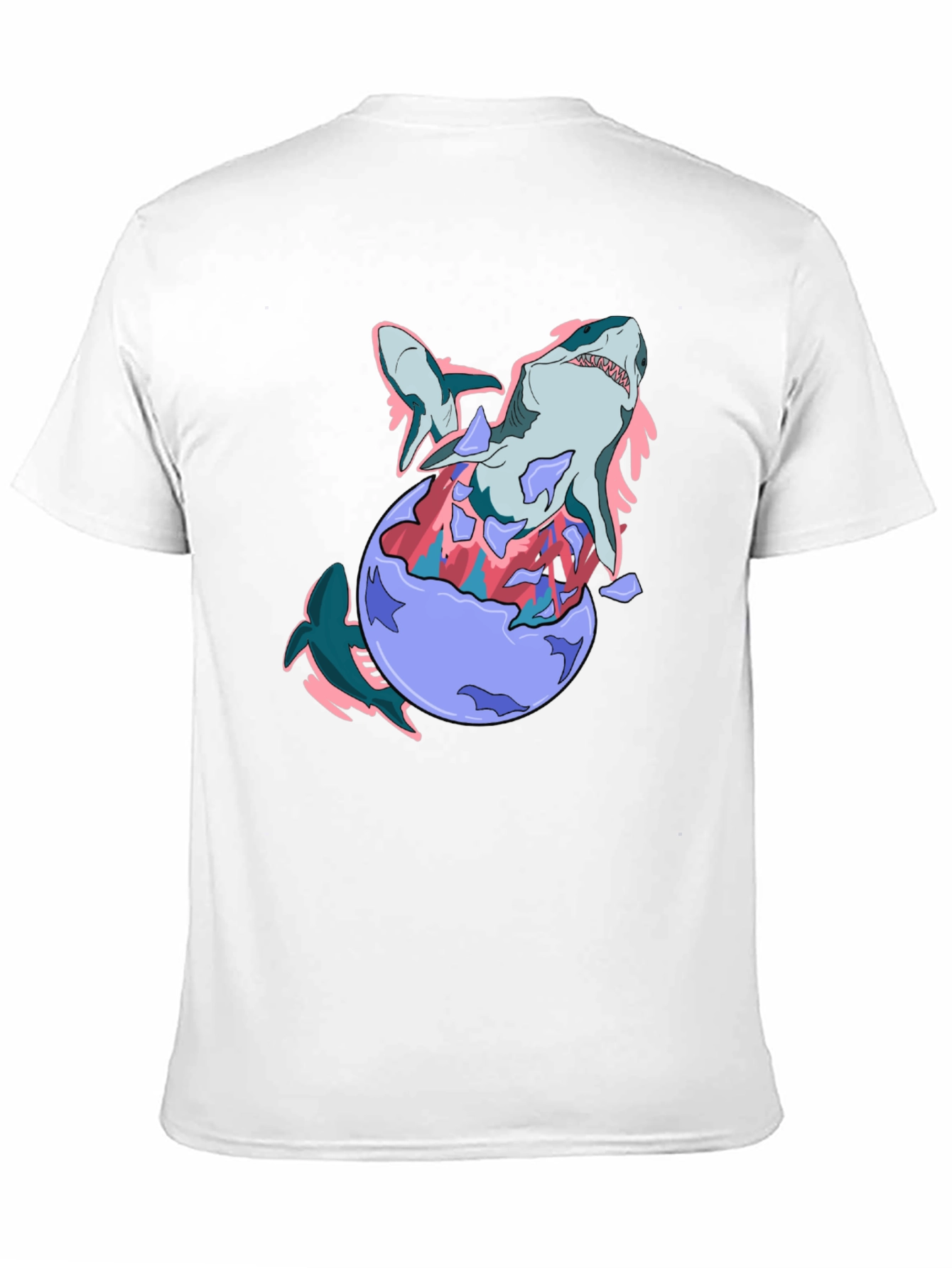 Shark Egg T-Shirt - Black Cotton Tee
