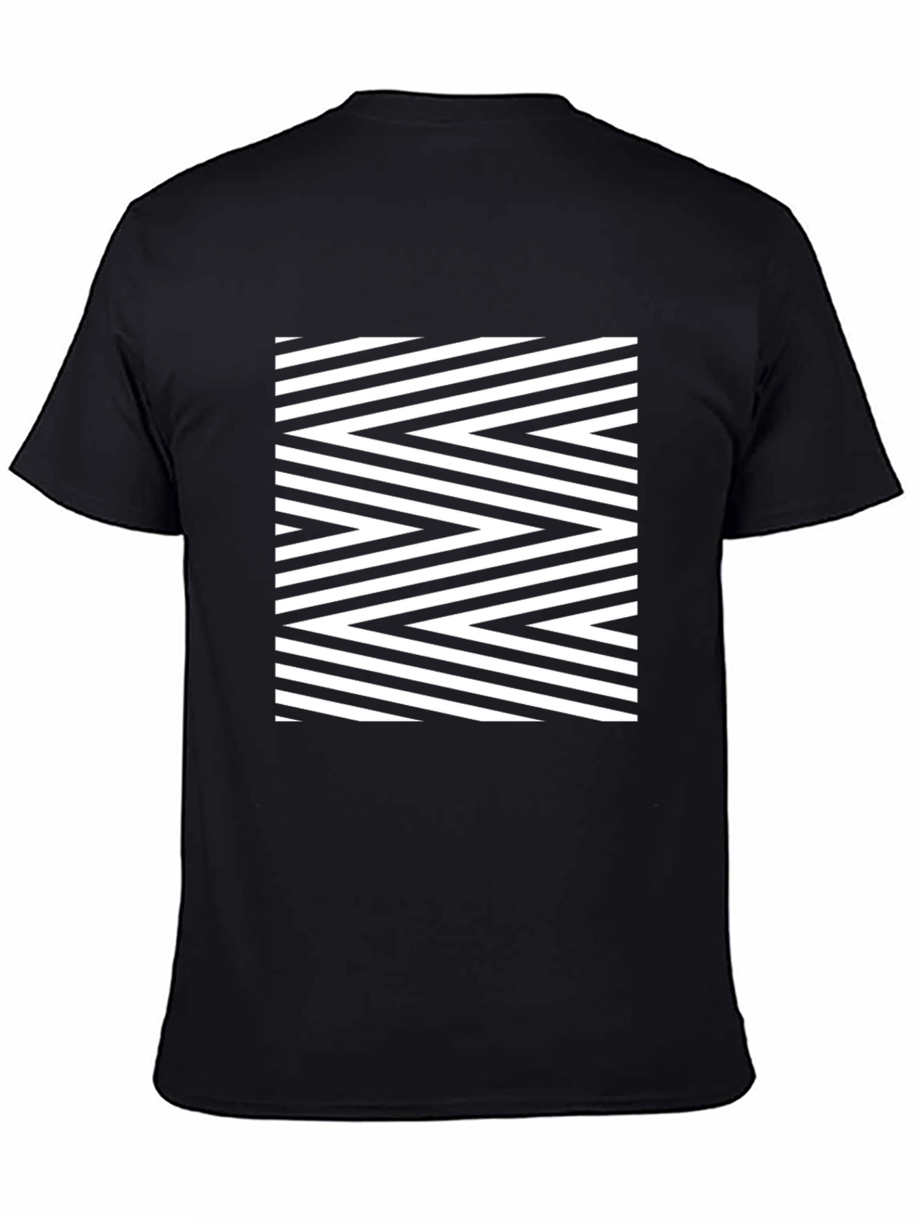 Optical Illusion Black T-Shirt