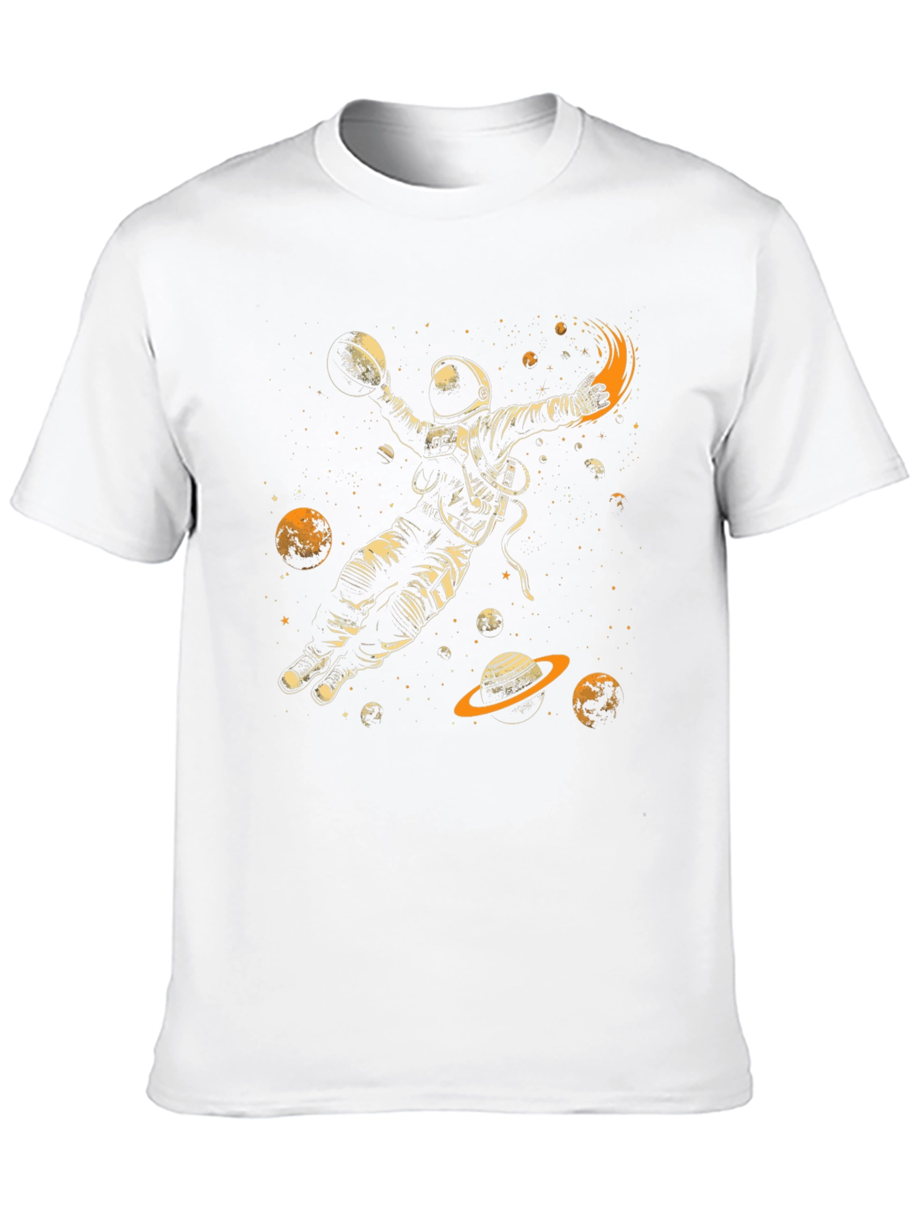 Astronaut Dunking Black T-Shirt