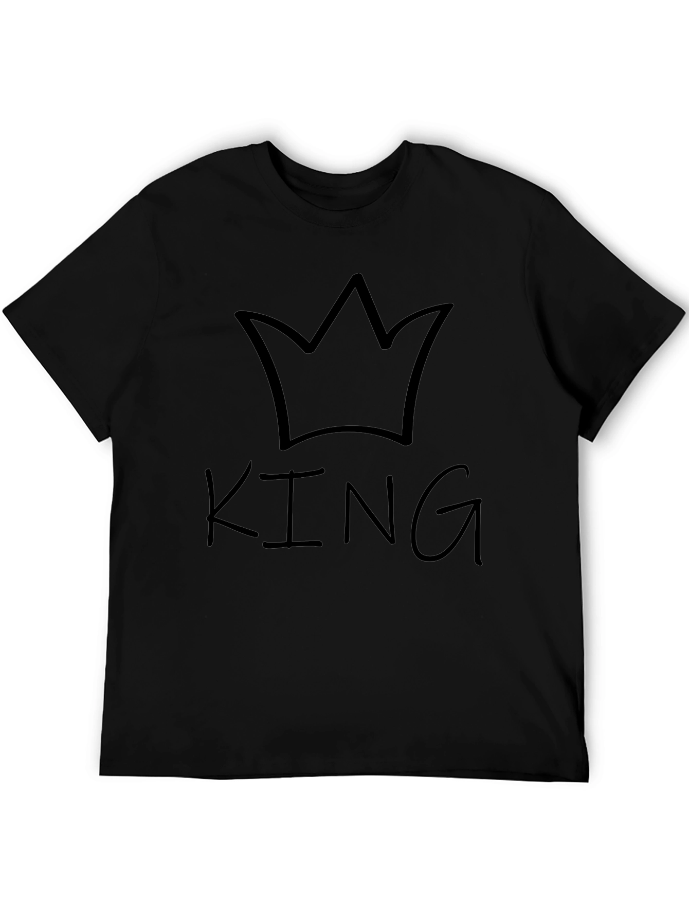 King Crown Black Graphic Tee