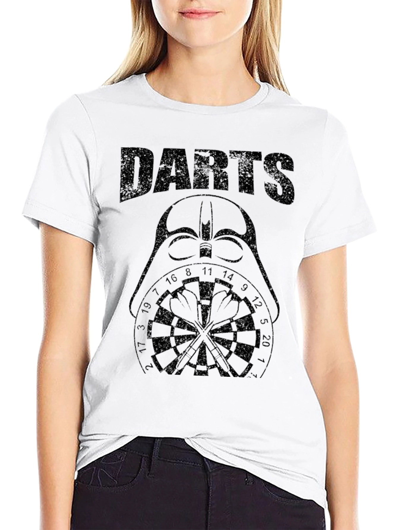 Darth Vader Darts T-Shirt - Black