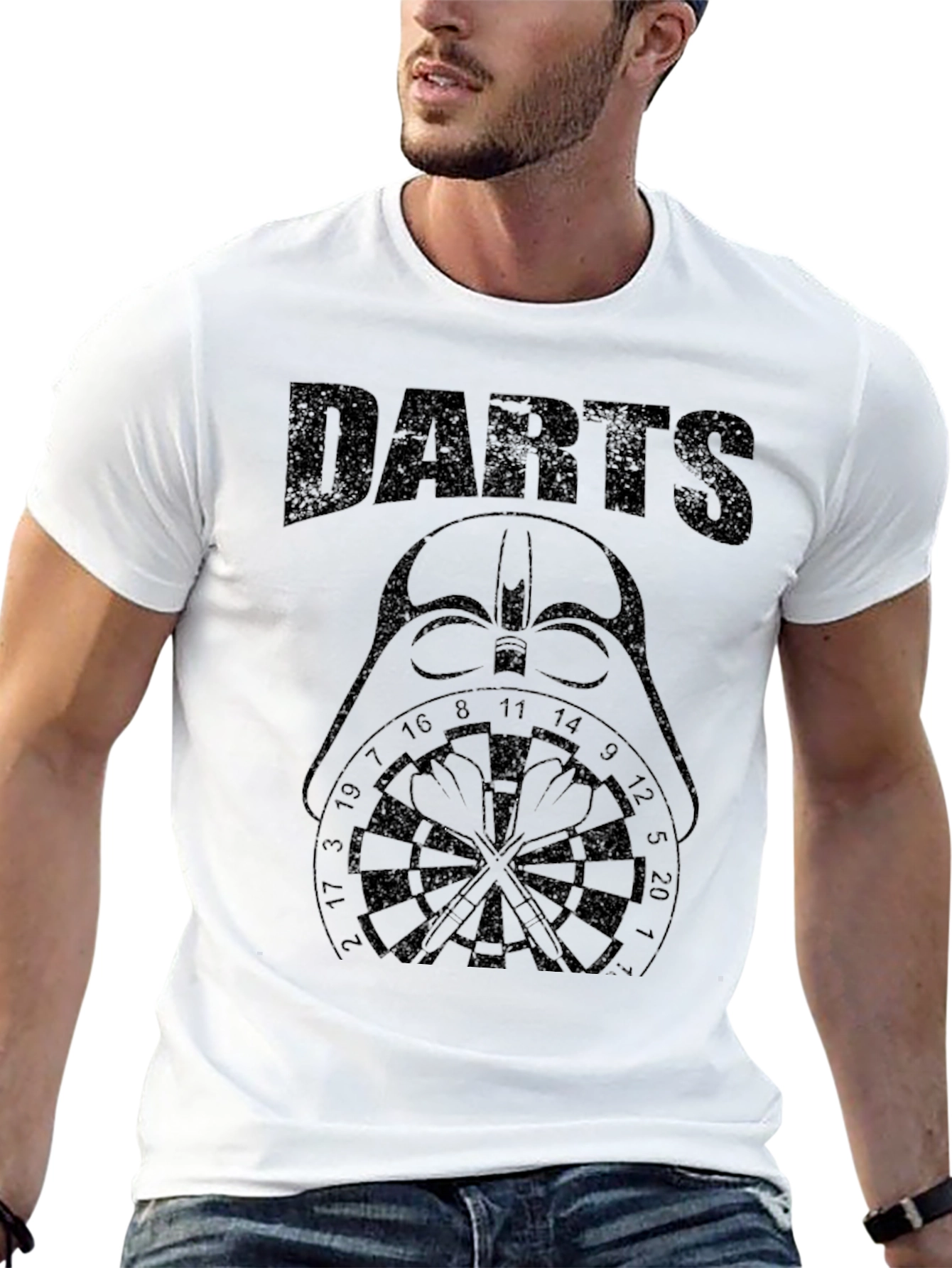 Darth Vader Darts T-Shirt - Black