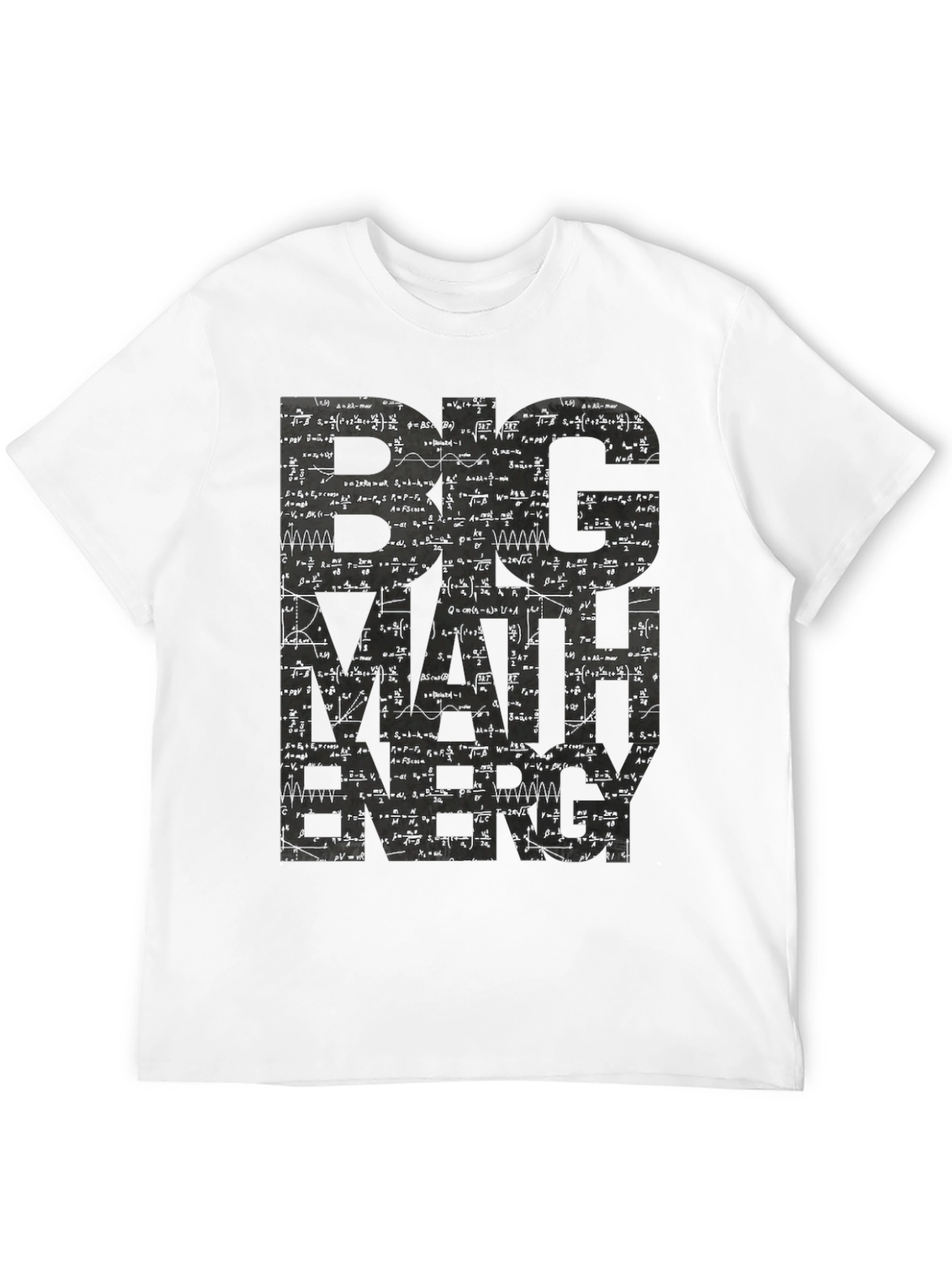 Big Math Energy Graphic Tee - Mens Black T-Shirt