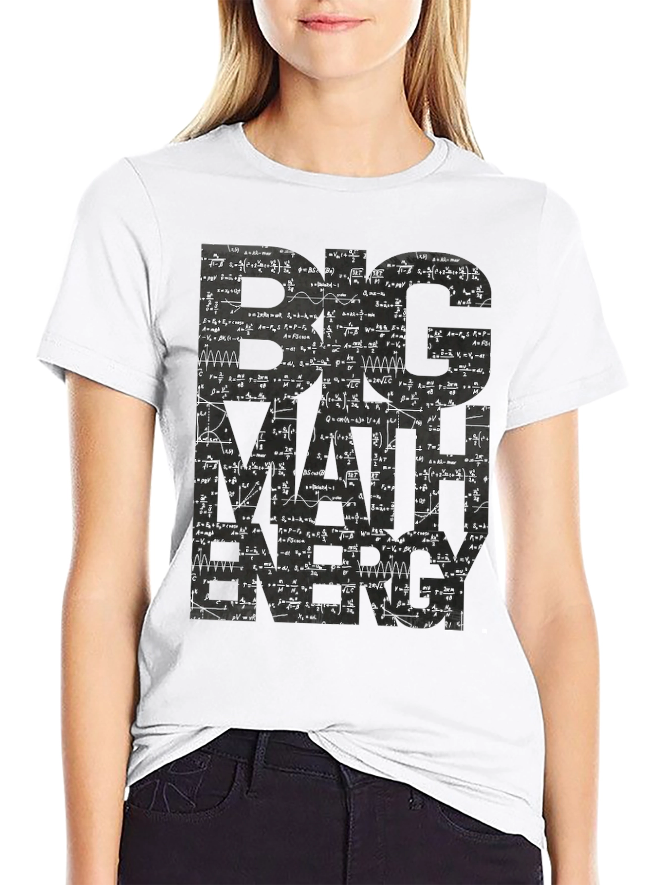 Big Math Energy Graphic Tee - Mens Black T-Shirt