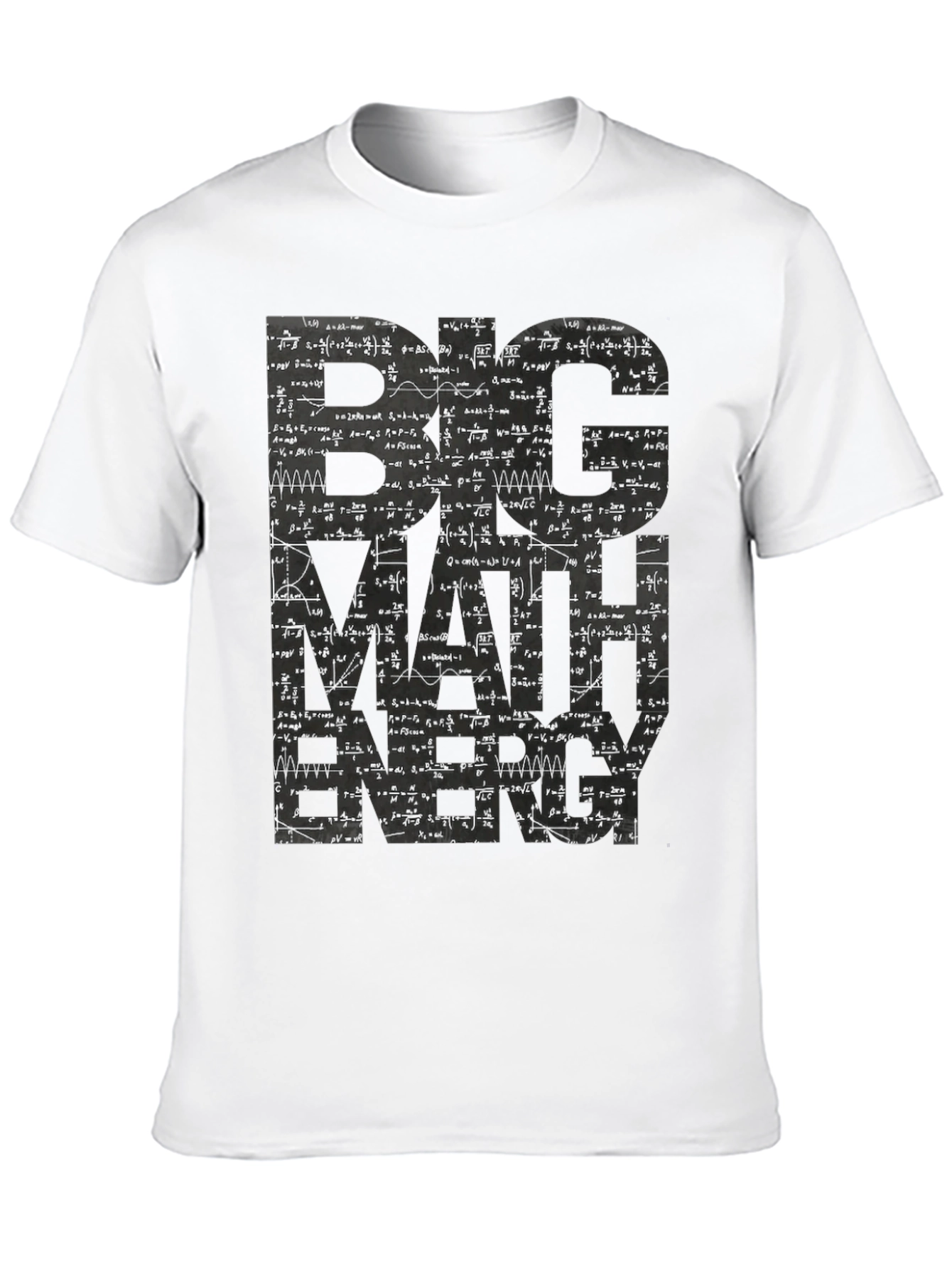 Big Math Energy Graphic Tee - Mens Black T-Shirt