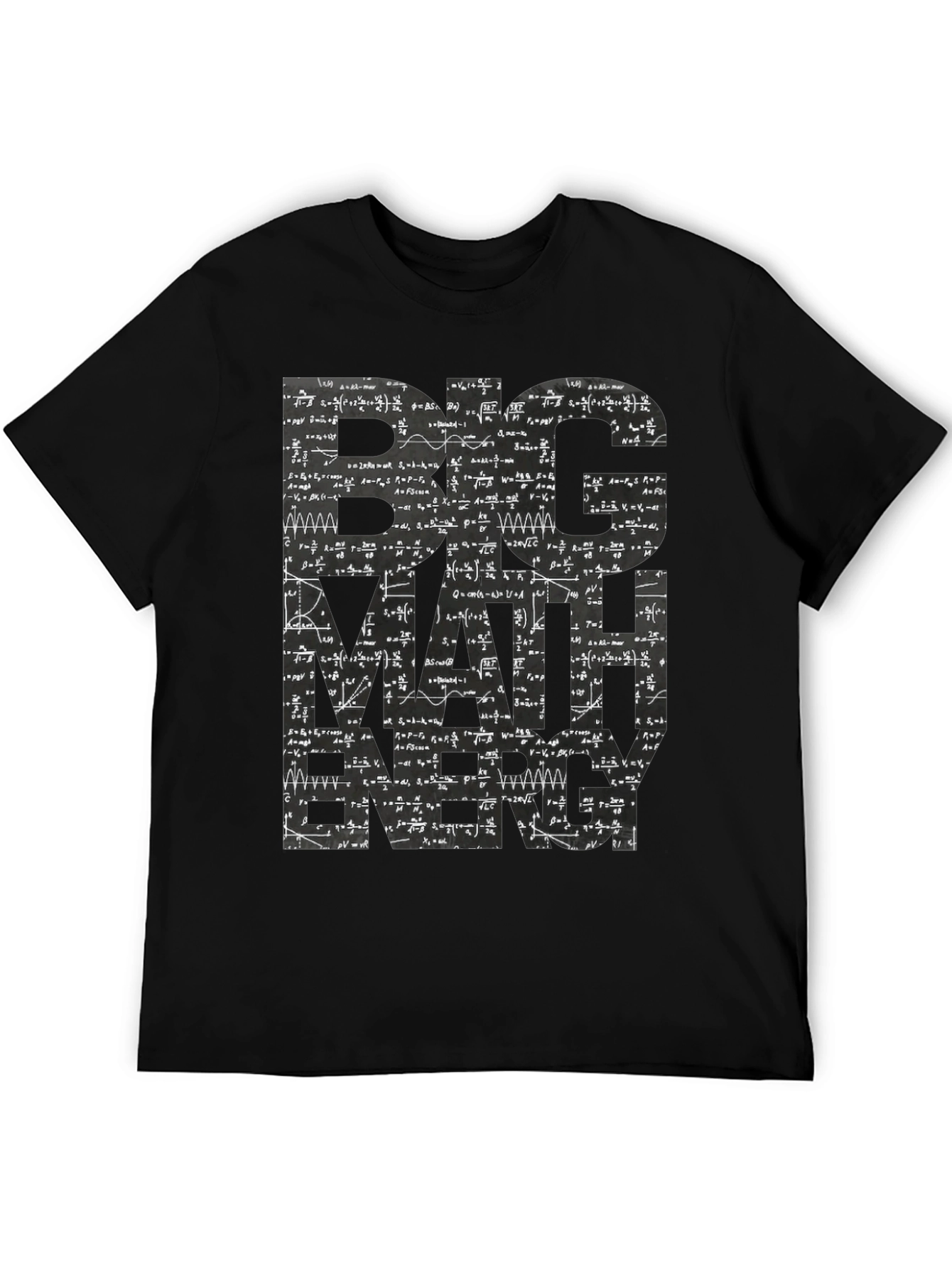 Big Math Energy Graphic Tee - Mens Black T-Shirt