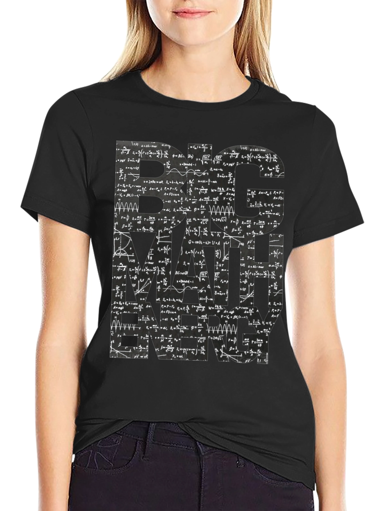 Big Math Energy Graphic Tee - Mens Black T-Shirt