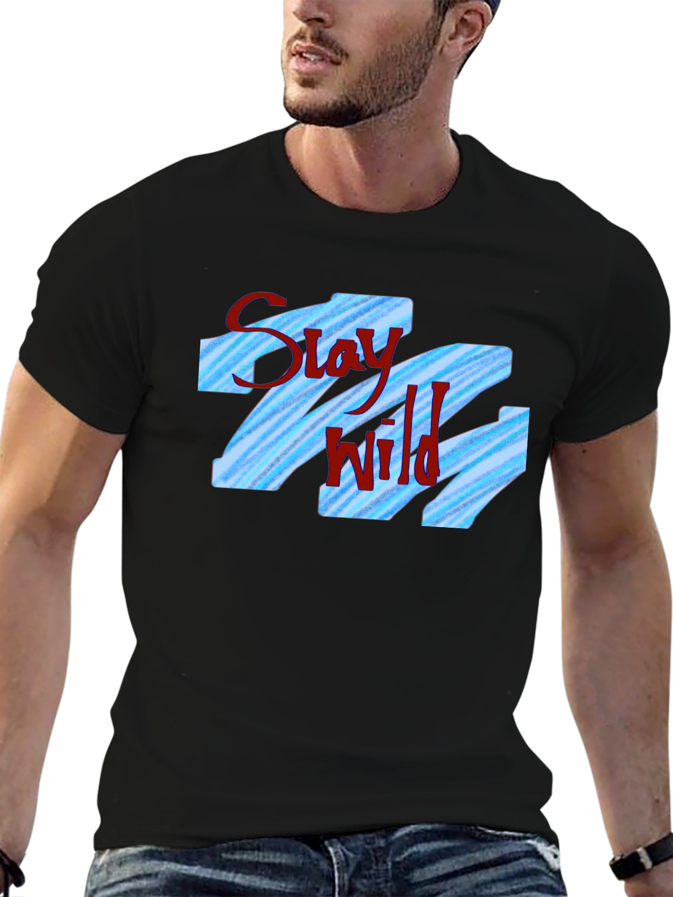 Stay Wild Graphic Print T-Shirt