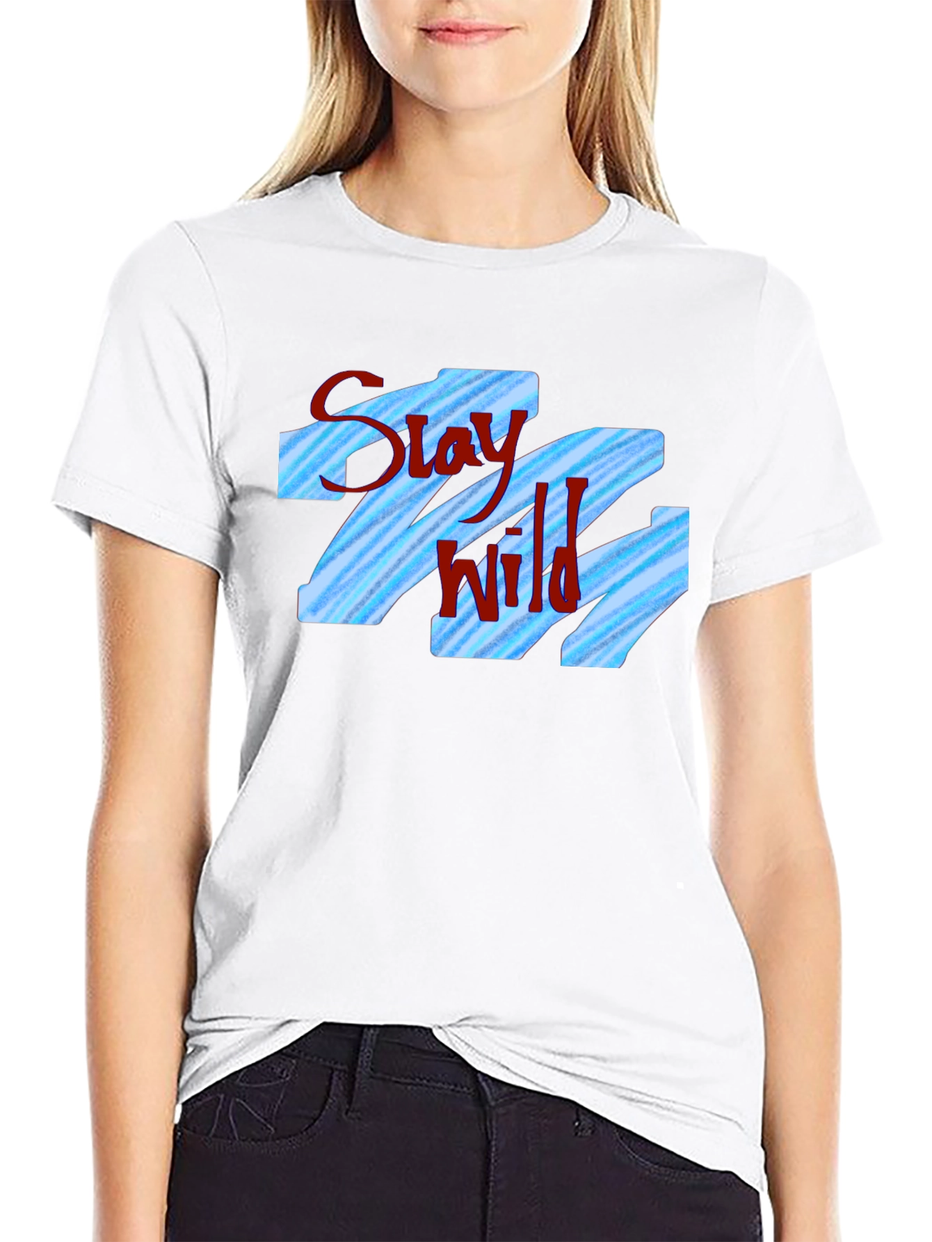 Stay Wild Graphic Print T-Shirt