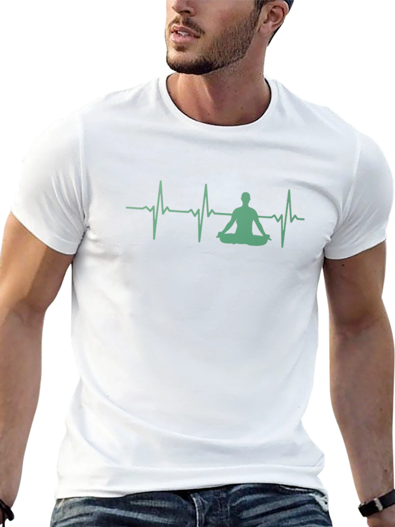 Zen Heartbeat T-Shirt - Meditate in Style
