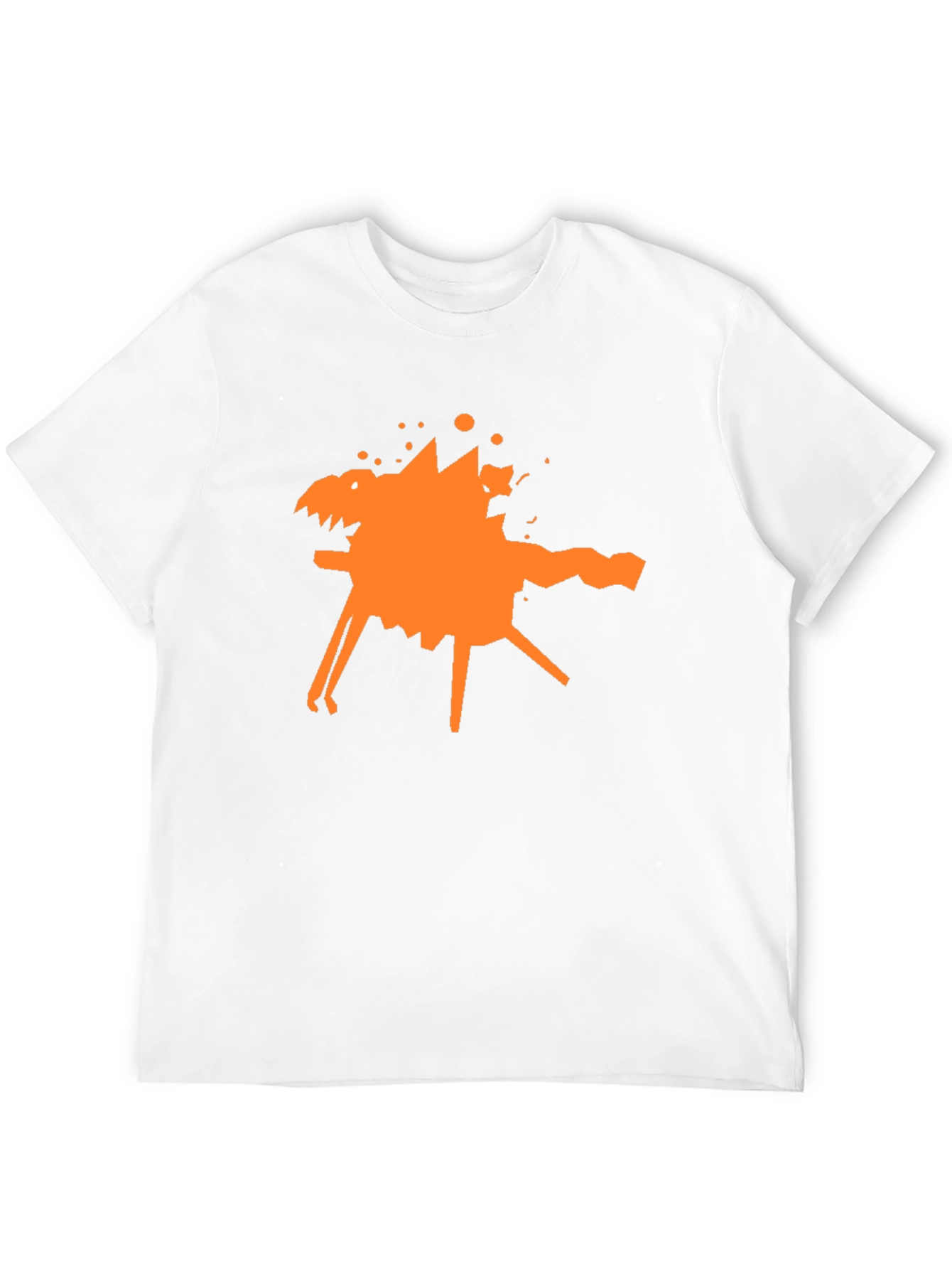 Abstract Graphic Tee - Stylish Black Cotton T-Shirt