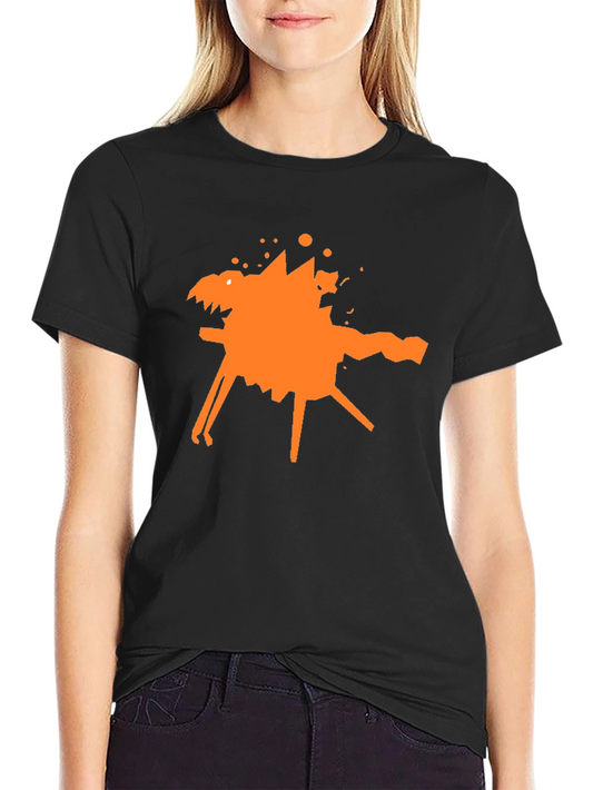 Abstract Graphic Tee - Stylish Black Cotton T-Shirt