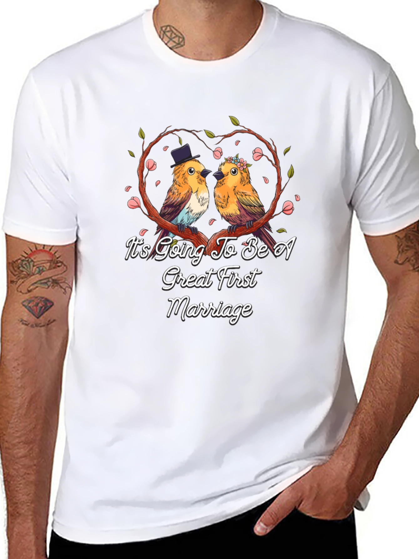 Great First Marriage Bird T-Shirt