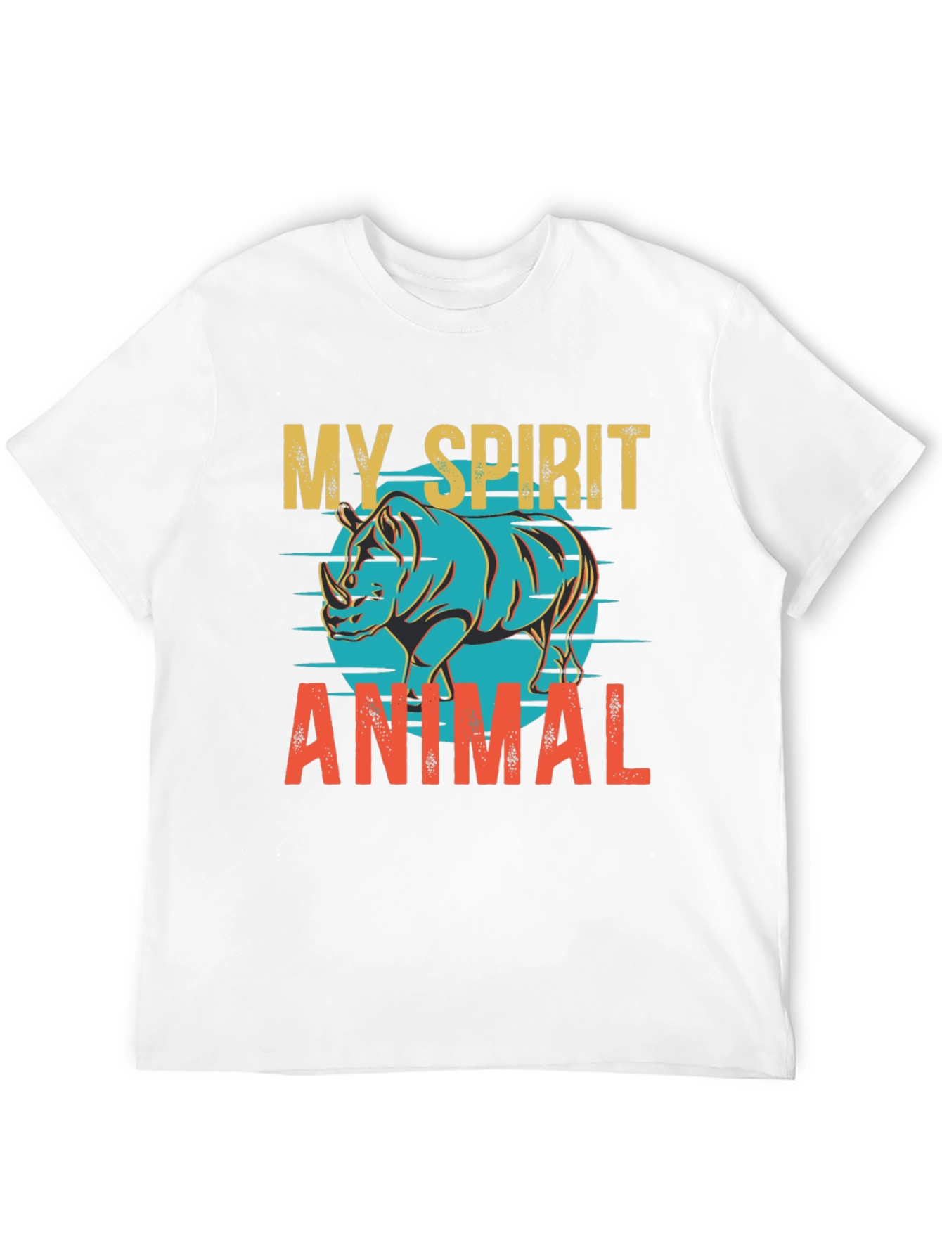 My Spirit Animal Rhino Graphic T-Shirt