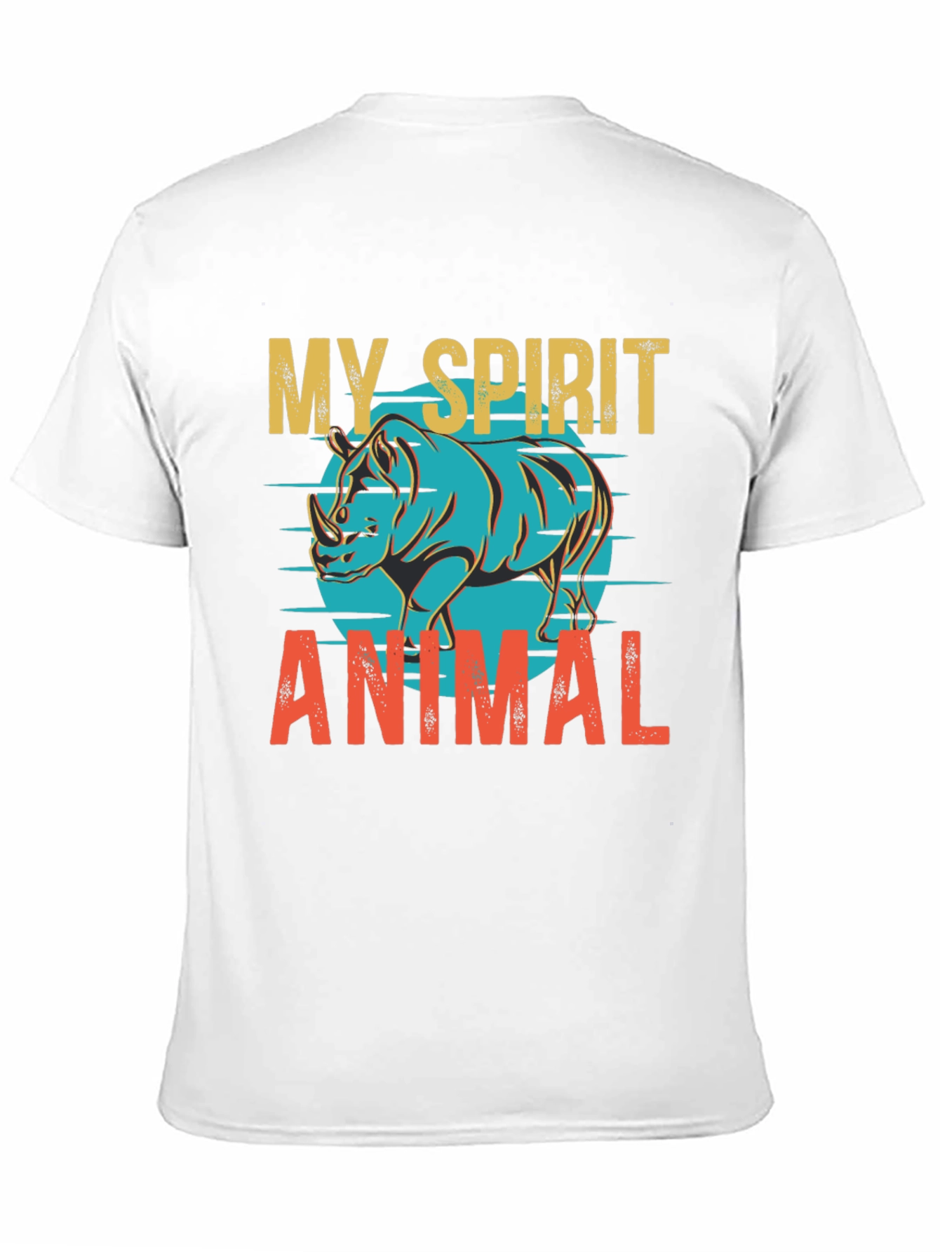 My Spirit Animal Rhino Graphic T-Shirt