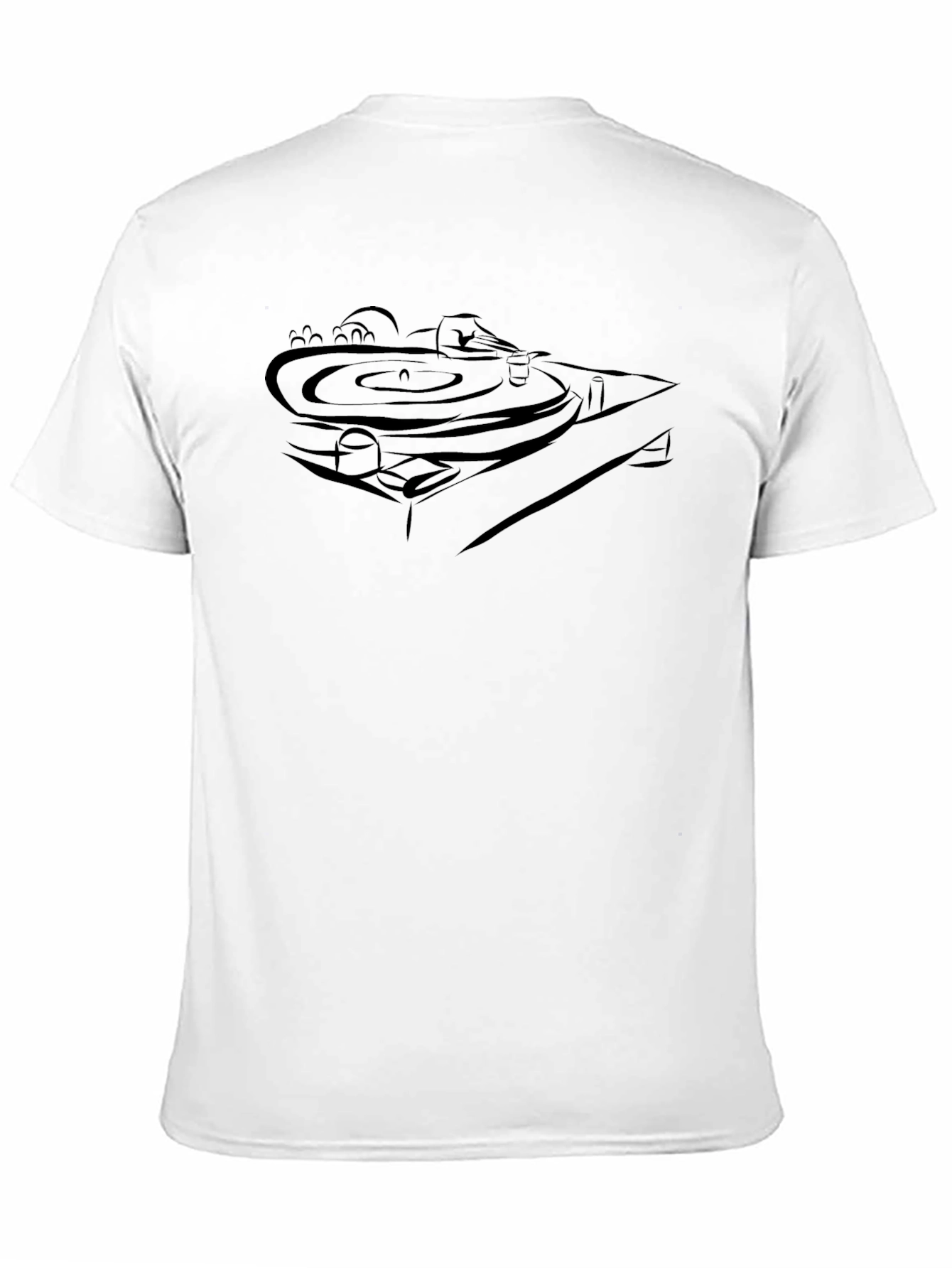 DJ Turntable Graphic T-Shirt - Cool Music Lover Tee