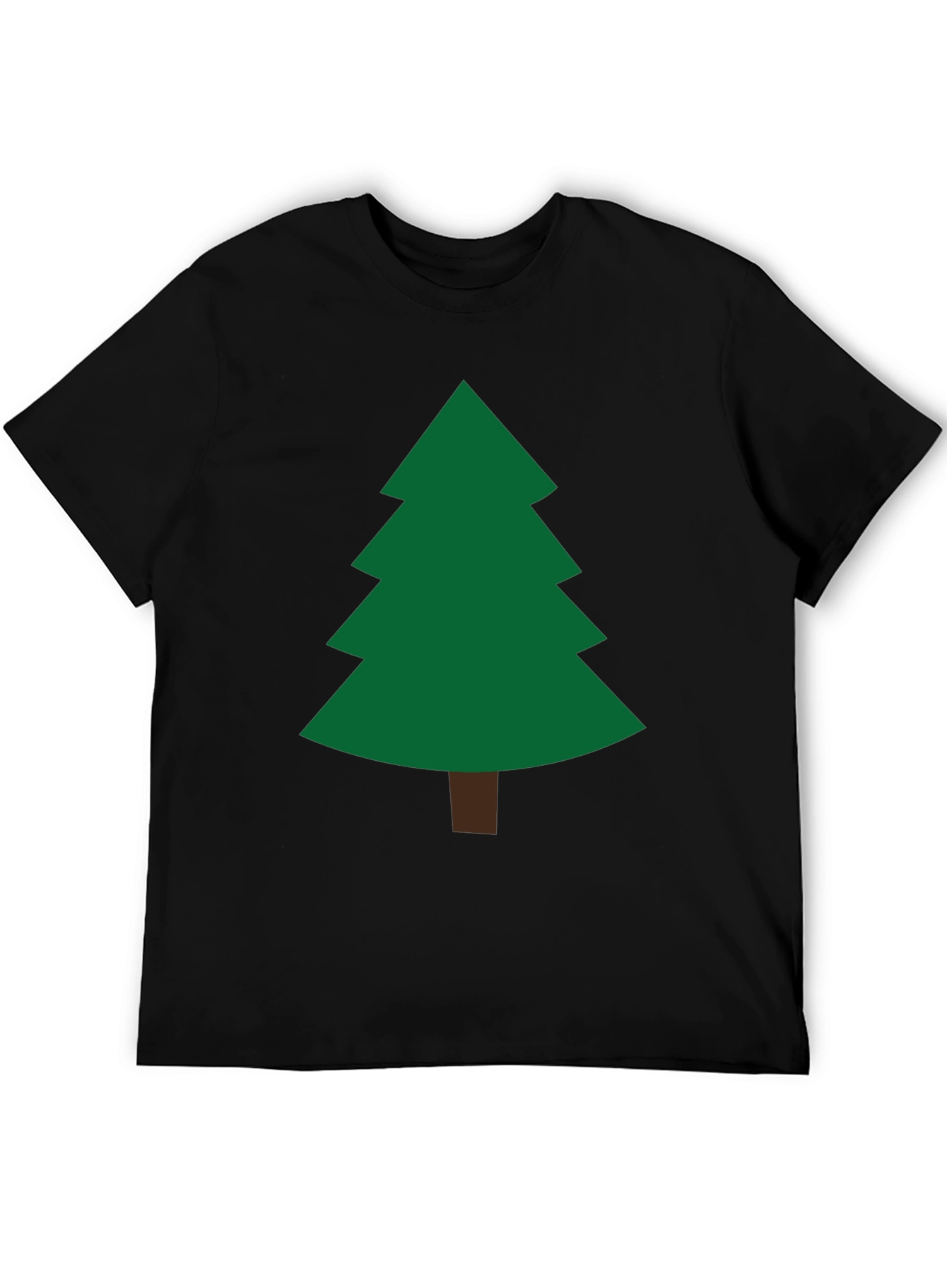 Festive Christmas Tree Graphic Tee - Holiday Apparel
